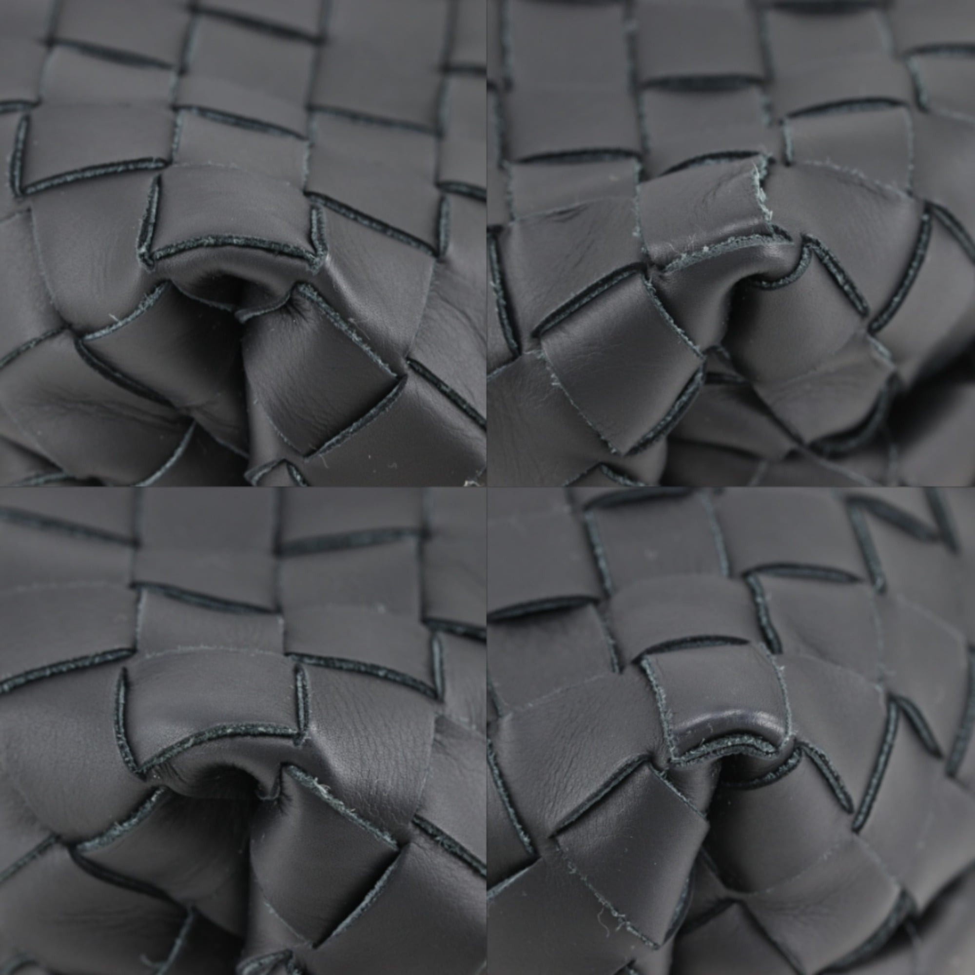 Bottega Veneta Black Leather Clutch Bag (Pre-Owned)