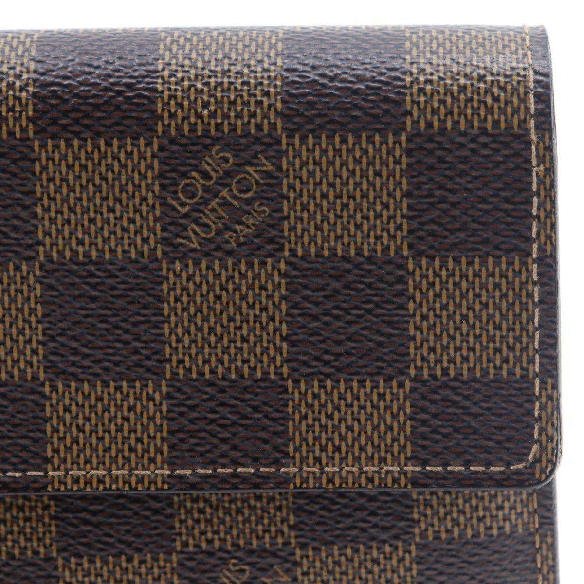 Louis Vuitton Damier Brown Damier Canvas Long Wallet (Bi-Fold) (Pre-Owned)
