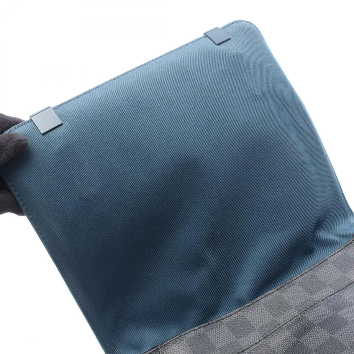 Louis Vuitton Black Damier Graphite Coated Canvas Leather Shoulder Bag (Pre-Owned)