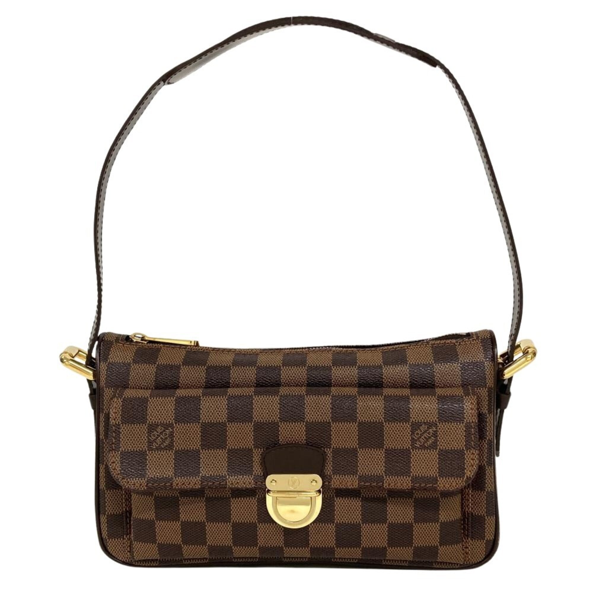 Louis Vuitton Damier Brown Damier Canvas Ebene Damier Canvas Shoulder Bag (Pre-Owned)
