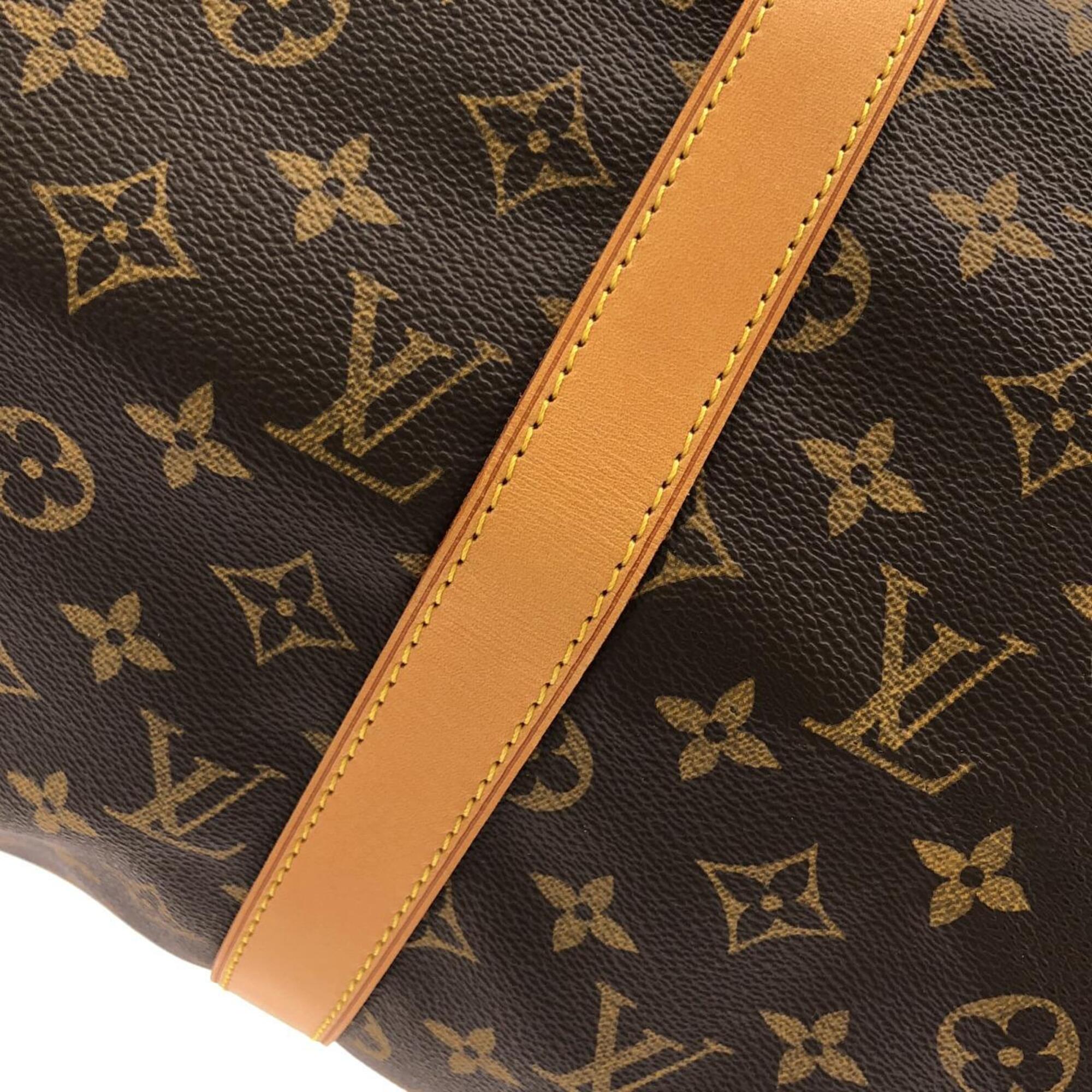 Louis Vuitton Marron Coated Canvas Boston Bag (Pre-Owned)