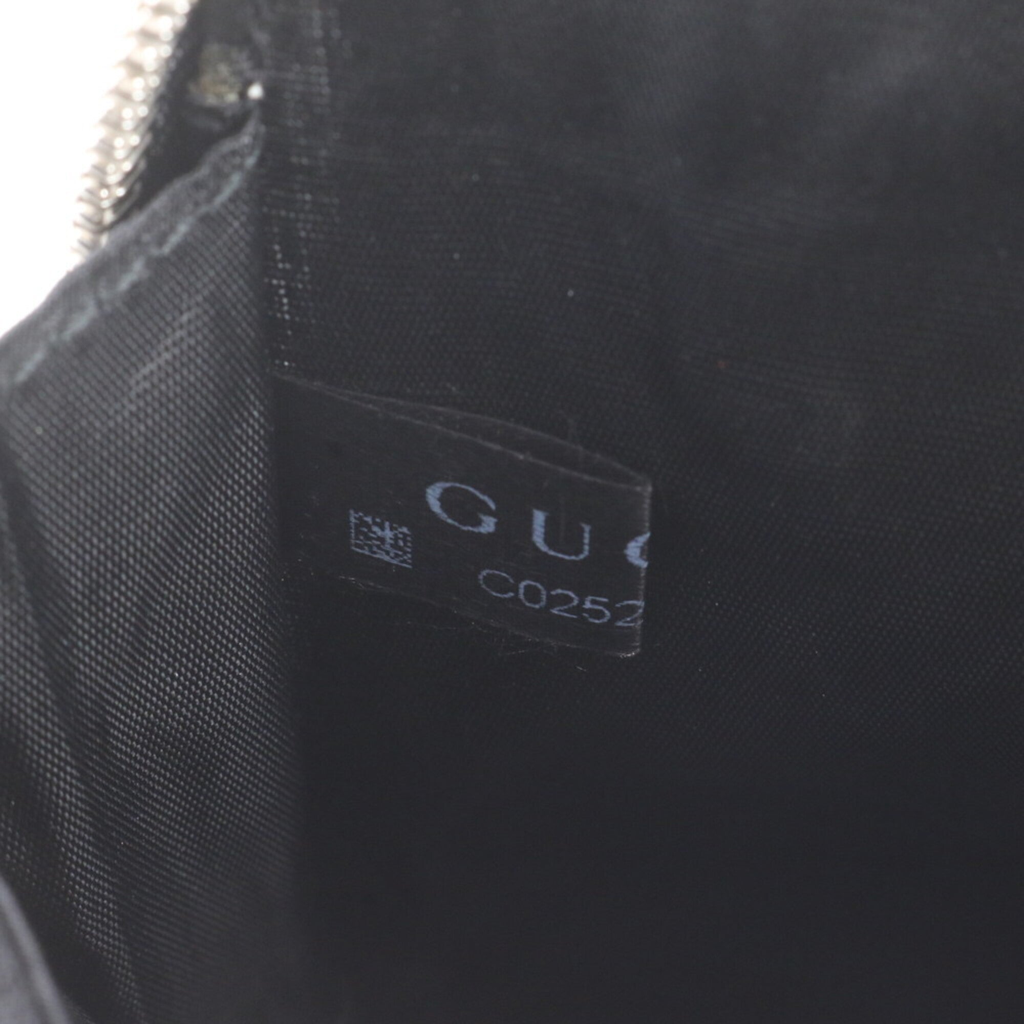 Gucci Black Gold Leather Shoulder Bag (Pre-Owned)
