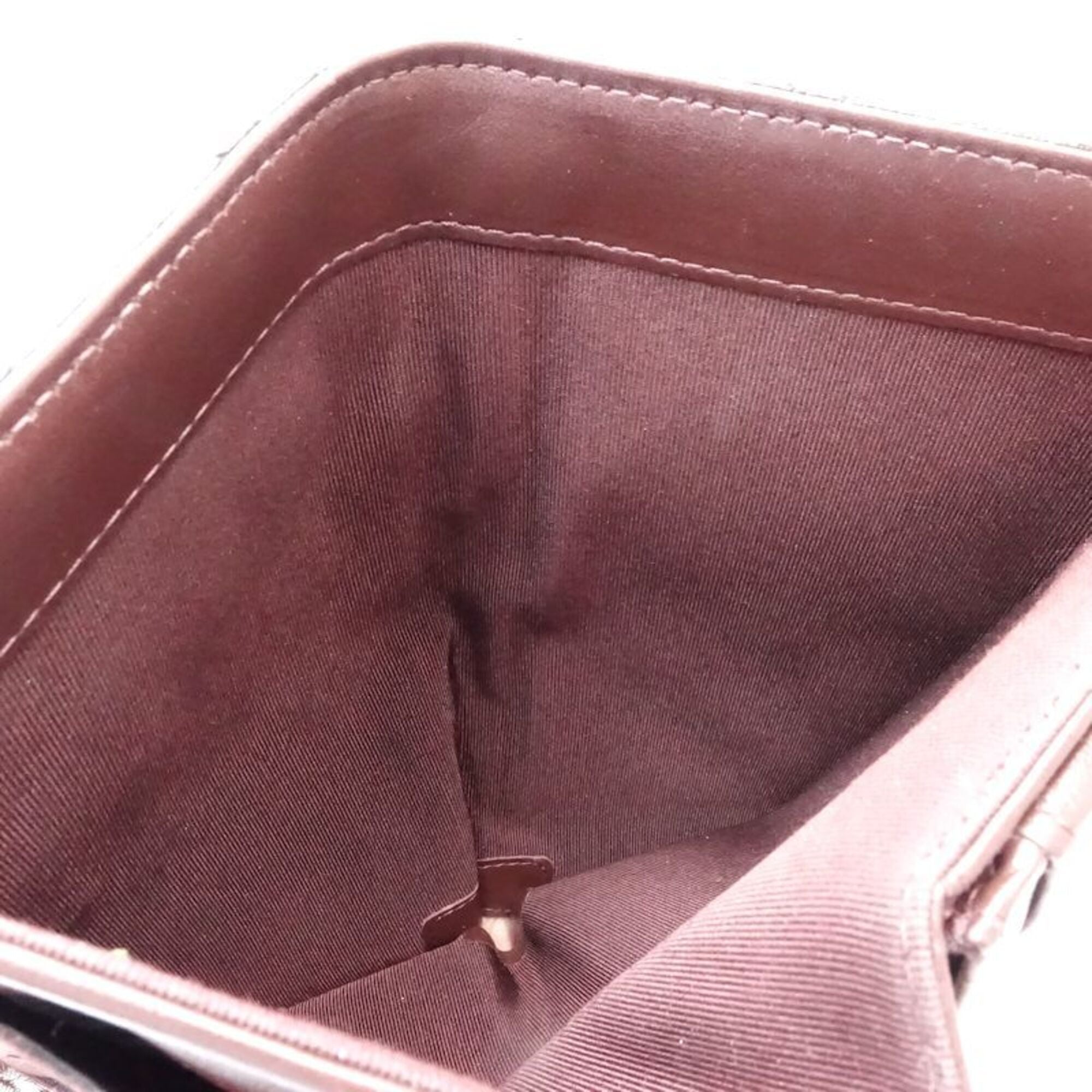 Chanel Black Grained Calfskin Long Wallet (Bi-Fold) (Pre-Owned)
