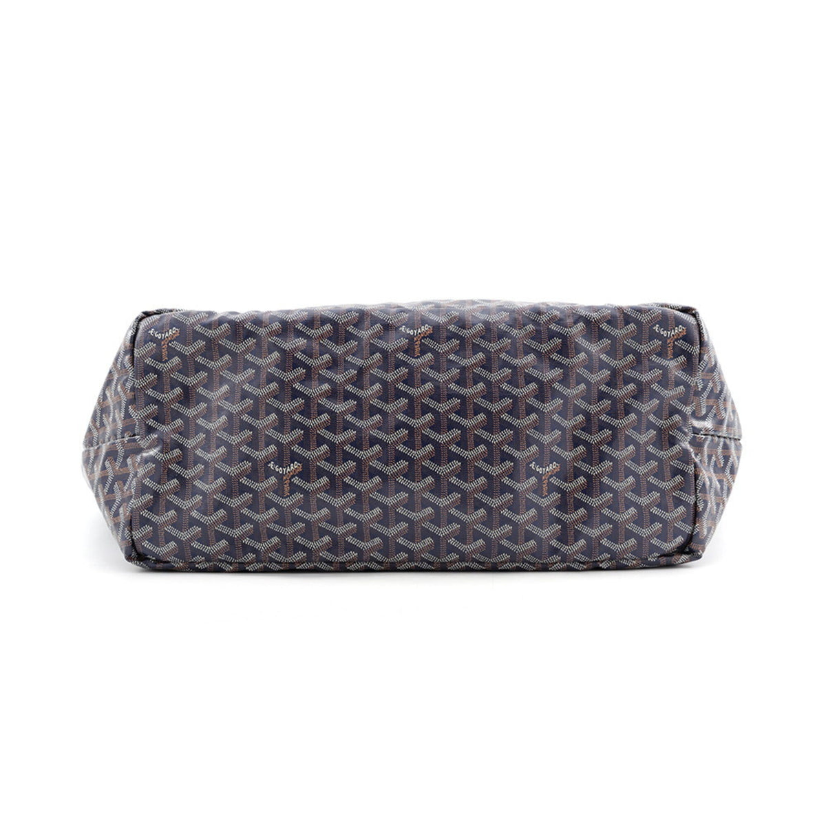 Goyard Blue Navy Pvc Leather Handbag Tote Bag (Pre-Owned)