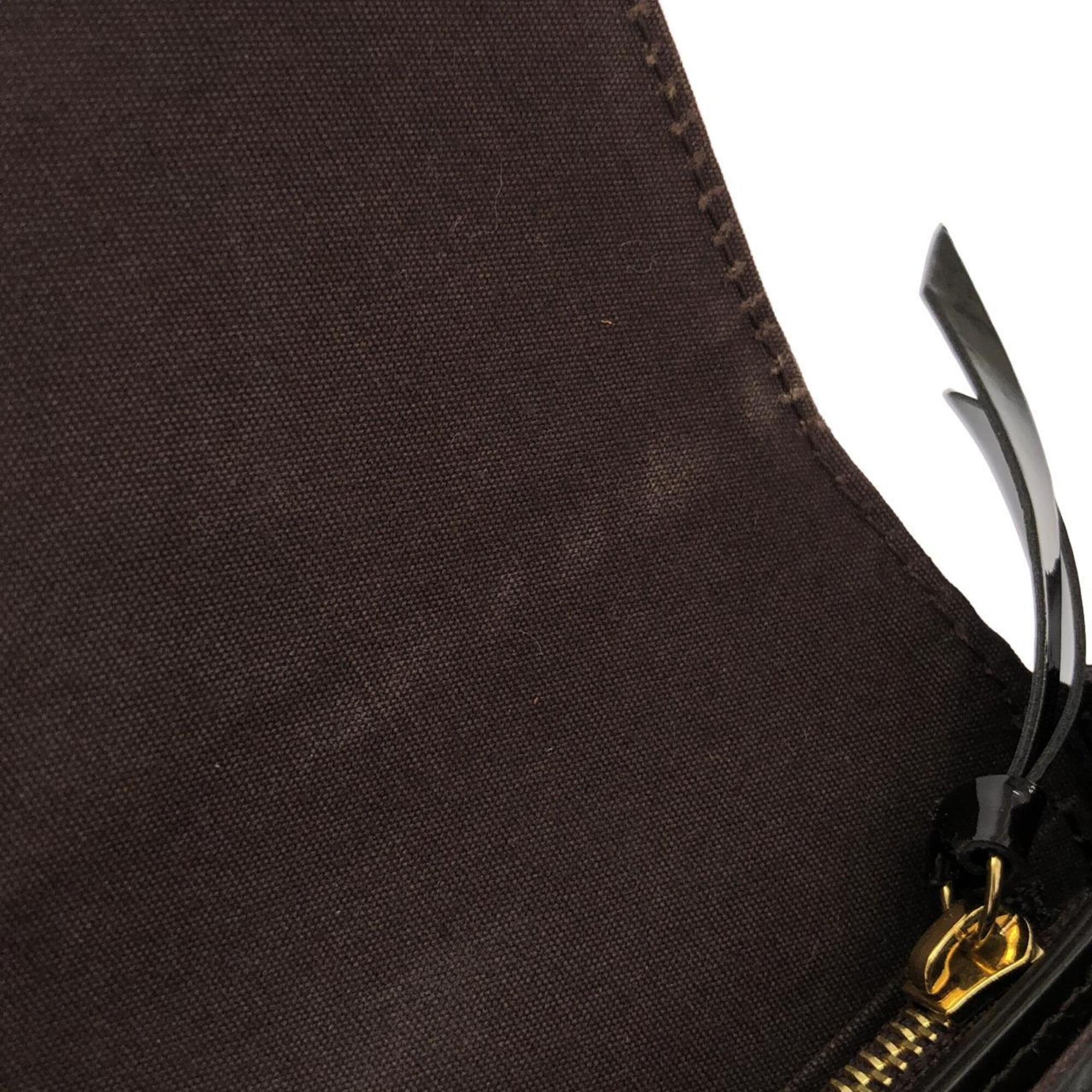 Louis Vuitton Purple Leather Shoulder Bag (Pre-Owned)