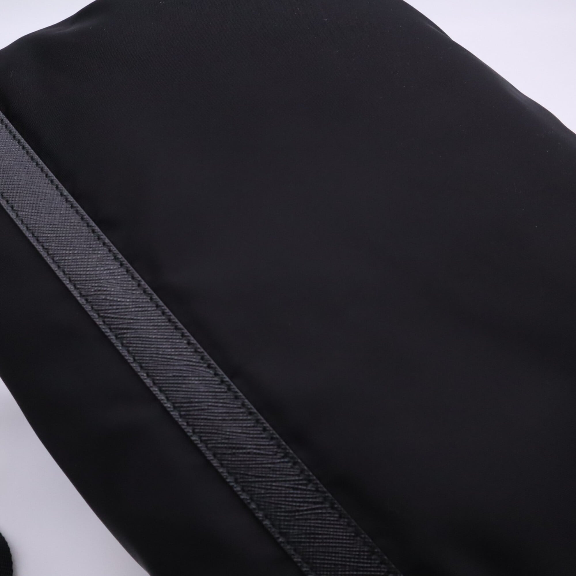 Prada Saffiano Black Nylon Saffiano Shoulder Bag (Pre-Owned)