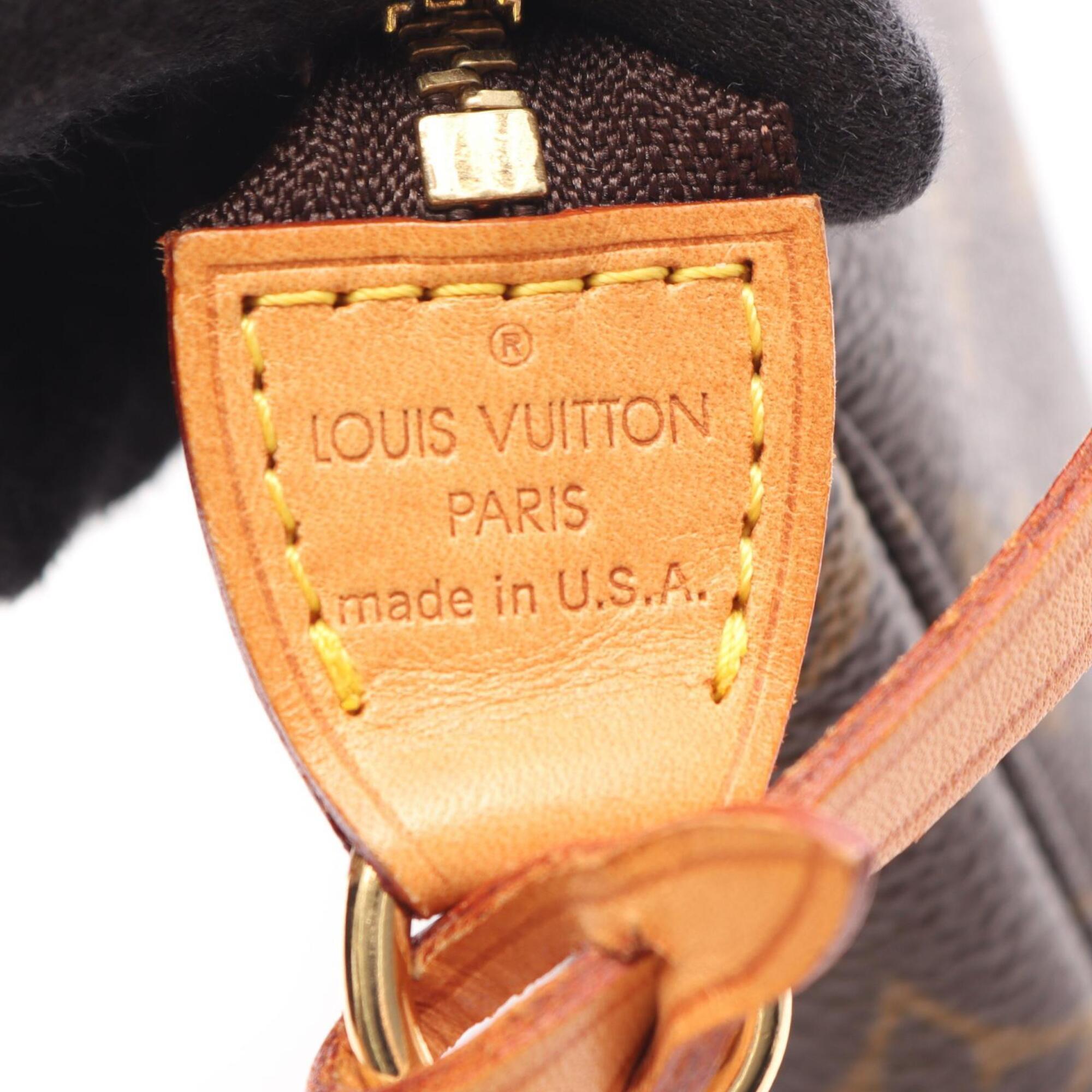 Louis Vuitton Brown Monogram Coated Canvas Leather Handbag (Pre-Owned)
