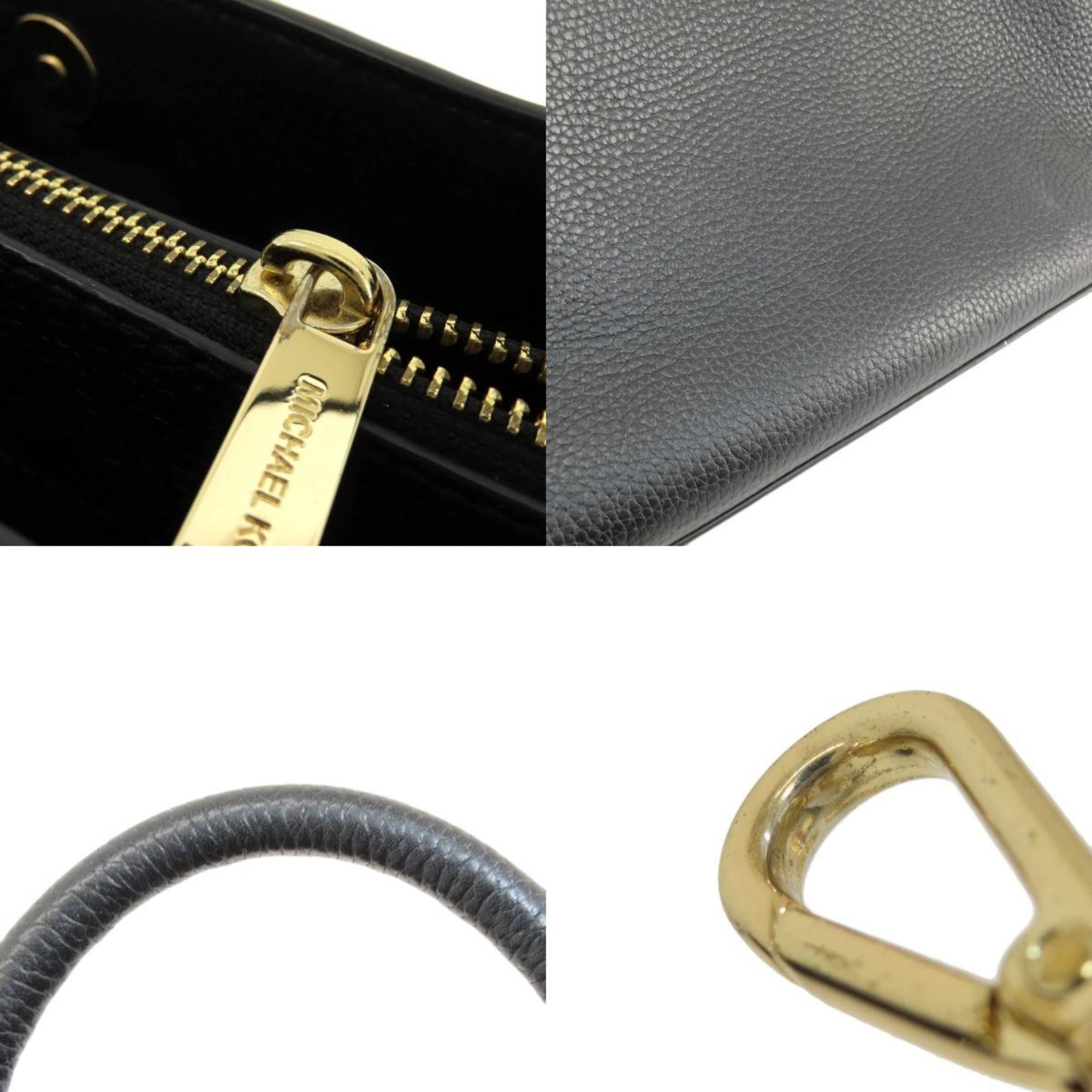 Michael Kors Black Leather Tote Bag (Pre-Owned)