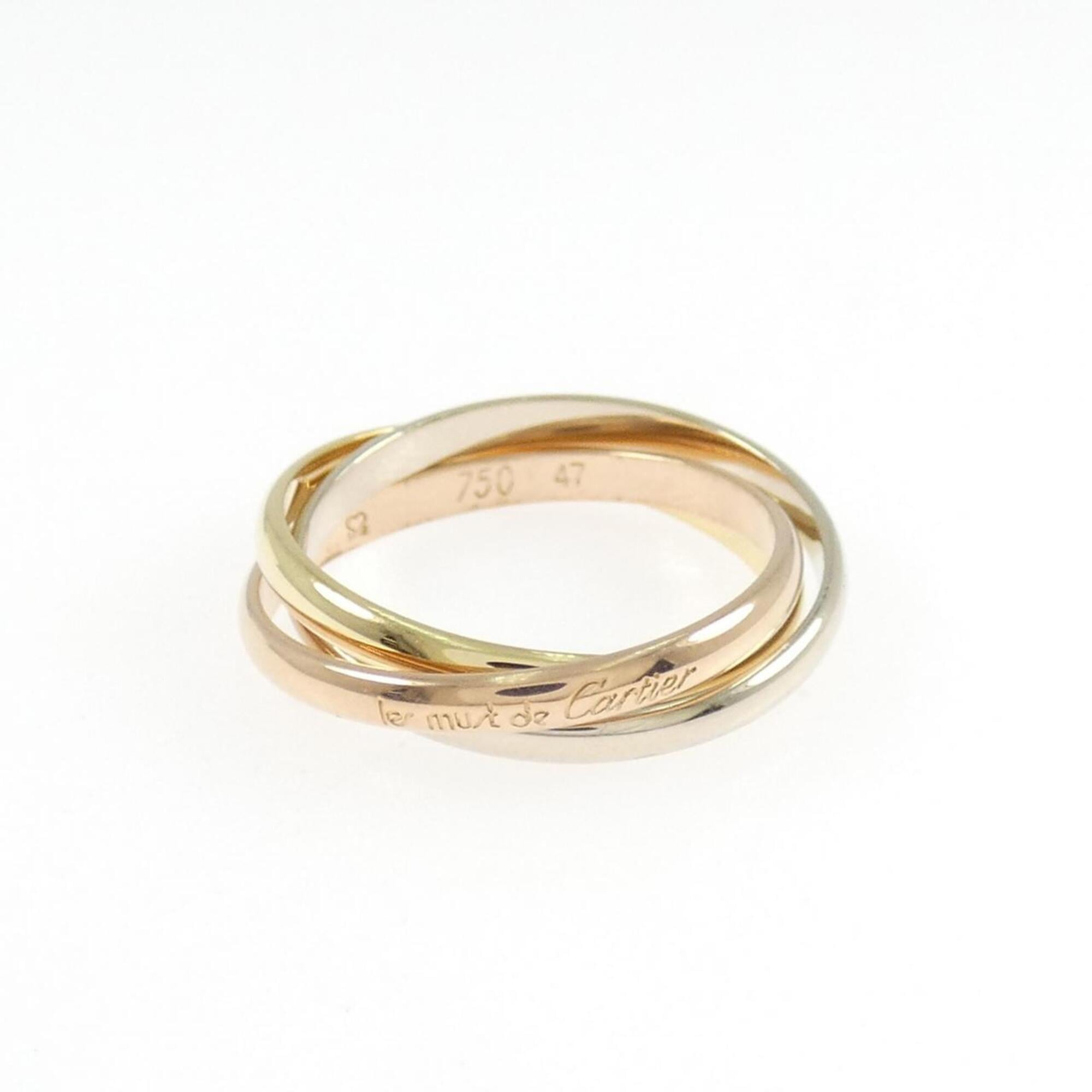 Cartier Yellow Gold (18K) Pink Gold (18K) White Gold (18K) Band Ring (Pre-Owned)