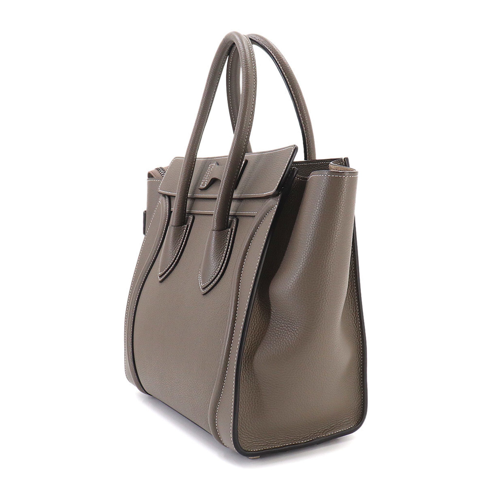 Celine Gray Leather Handbag (Pre-Owned)
