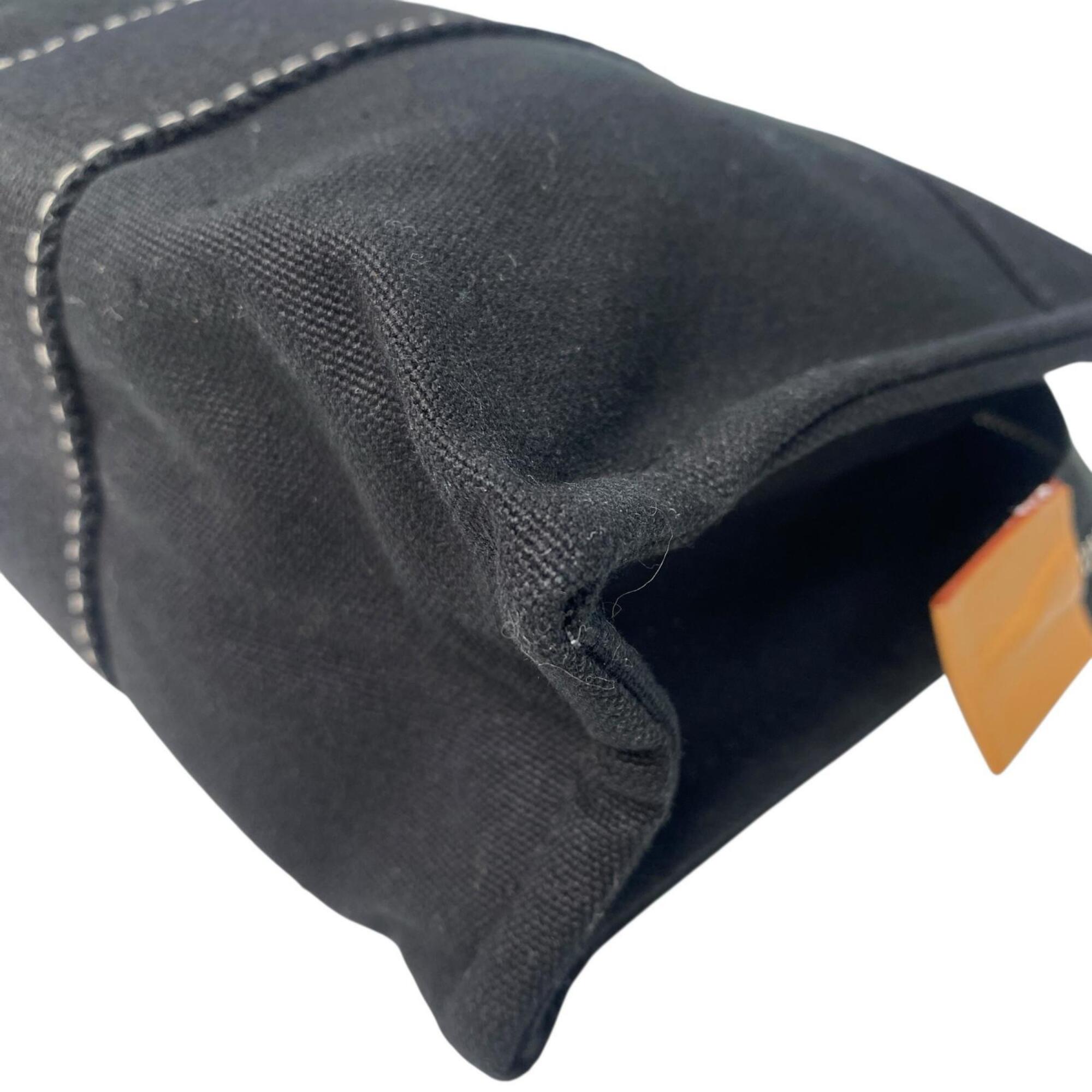 Hermes Black Cotton Pouch (Pre-Owned)