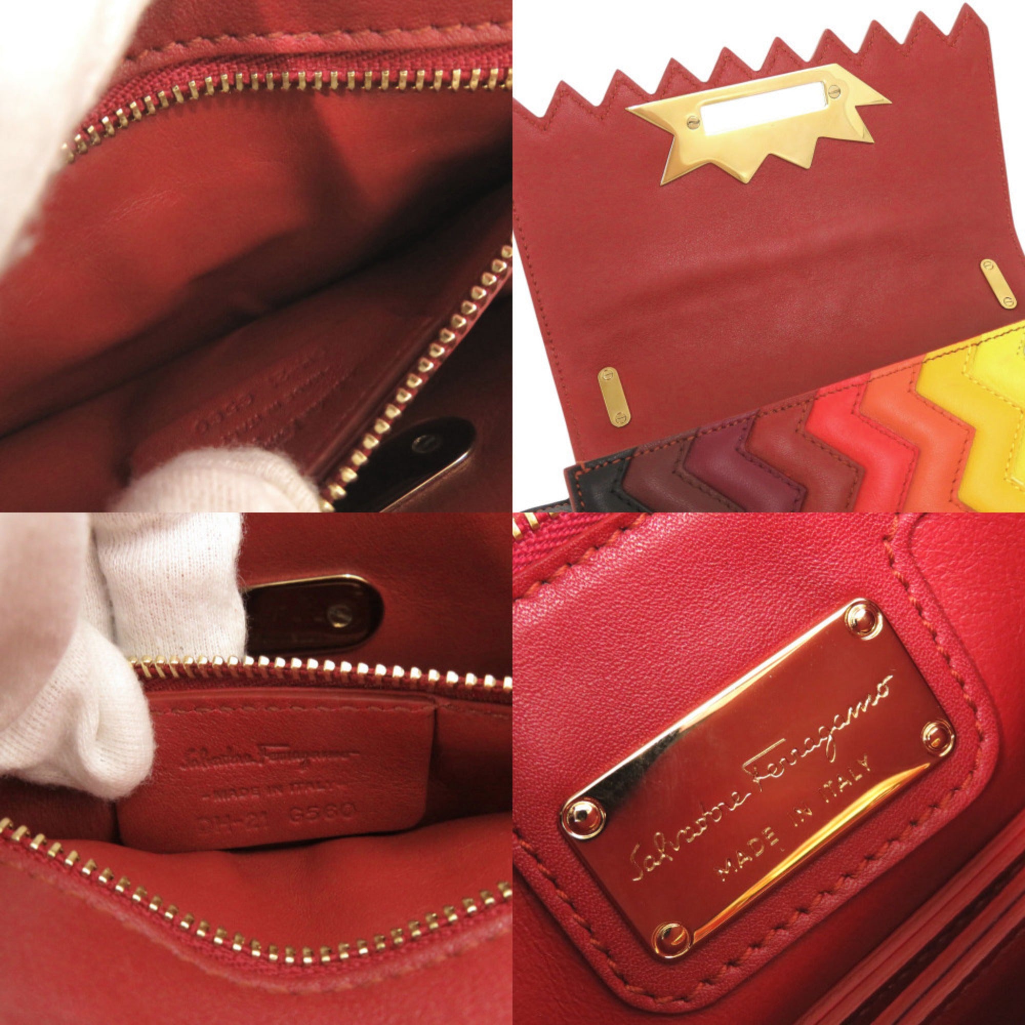 Salvatore Ferragamo Multi-Color Leather Shoulder Bag (Pre-Owned)