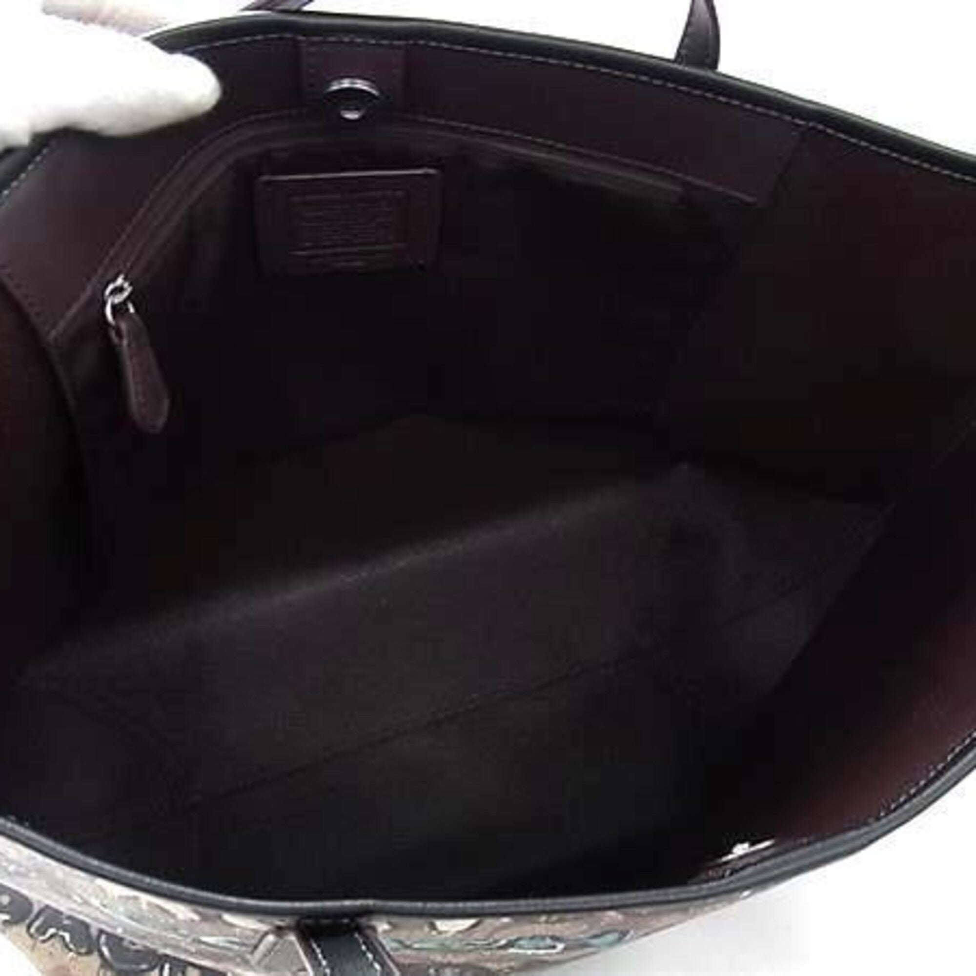 Coach Brown Multi-Color Pvc Leather Tote Bag (Pre-Owned)