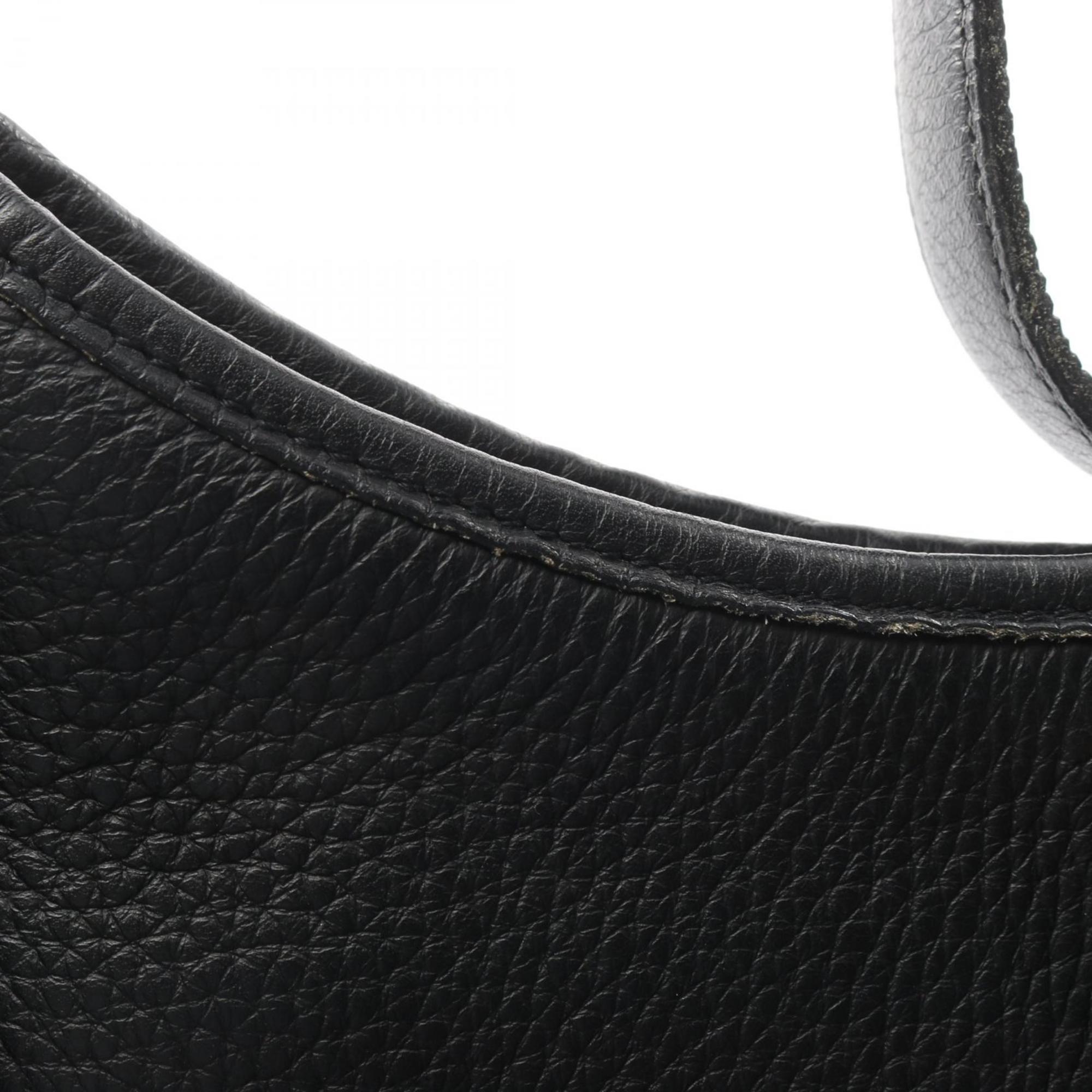 Hermes Black Taurillon Clemence Leather Handbag Shoulder Bag (Pre-Owned)