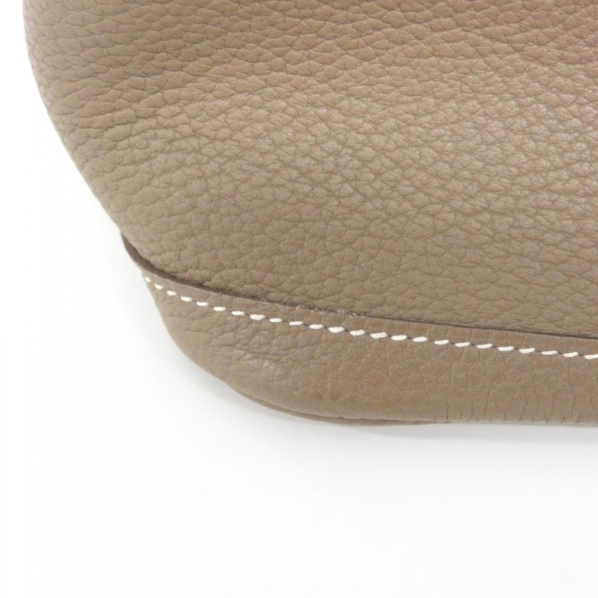 Hermes Etoupe Gray Negonda Leather Handbag (Pre-Owned)