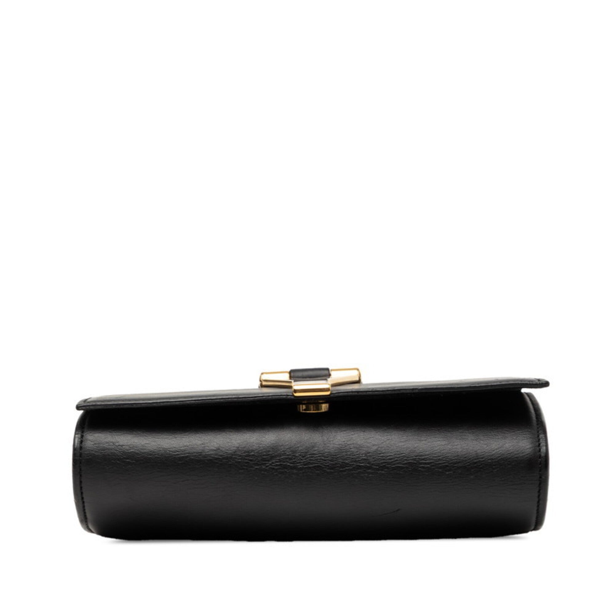 Saint Laurent Black Leather Shoulder Bag (Pre-Owned)