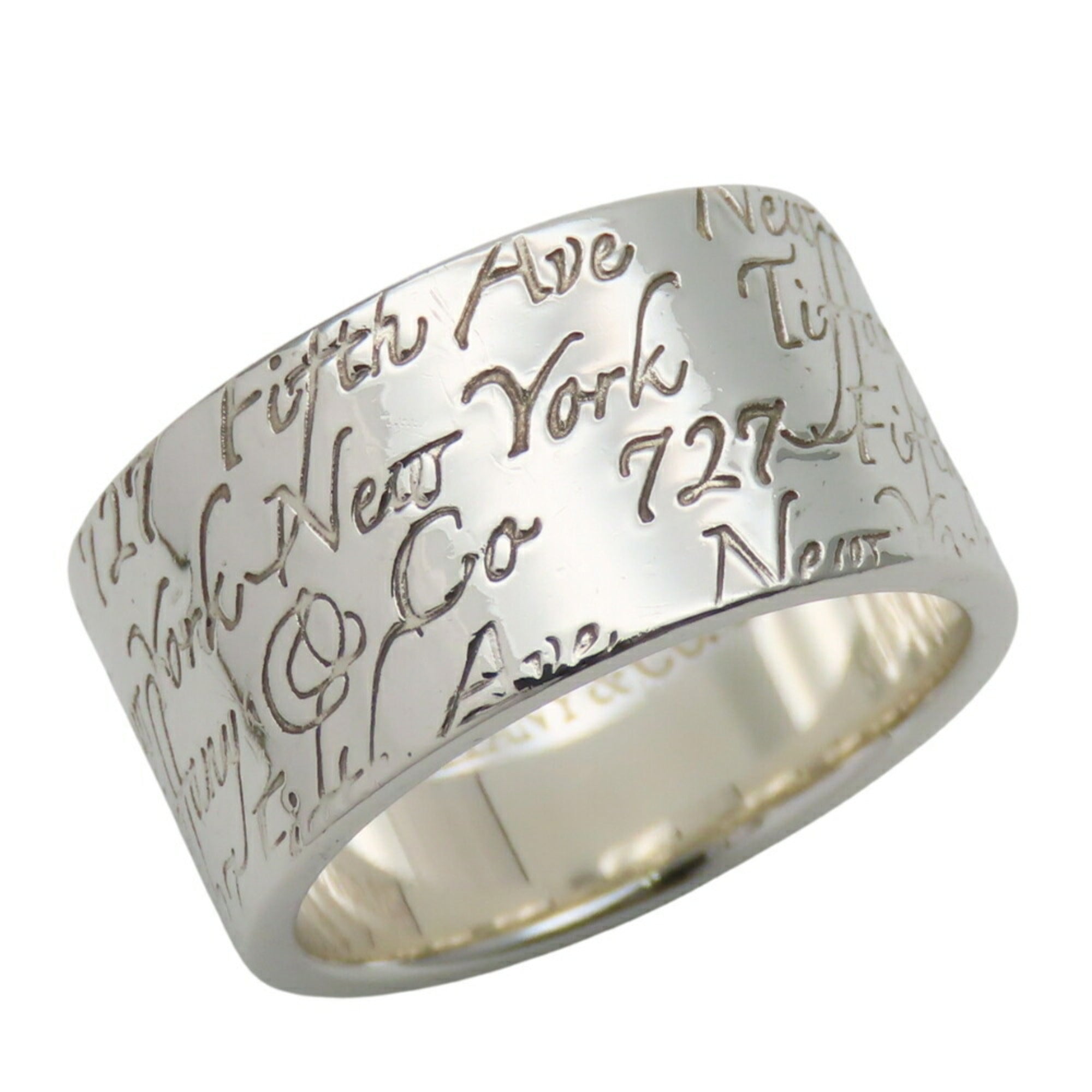 Tiffany Silver Silver 925 Band Ring (Pre-Owned)