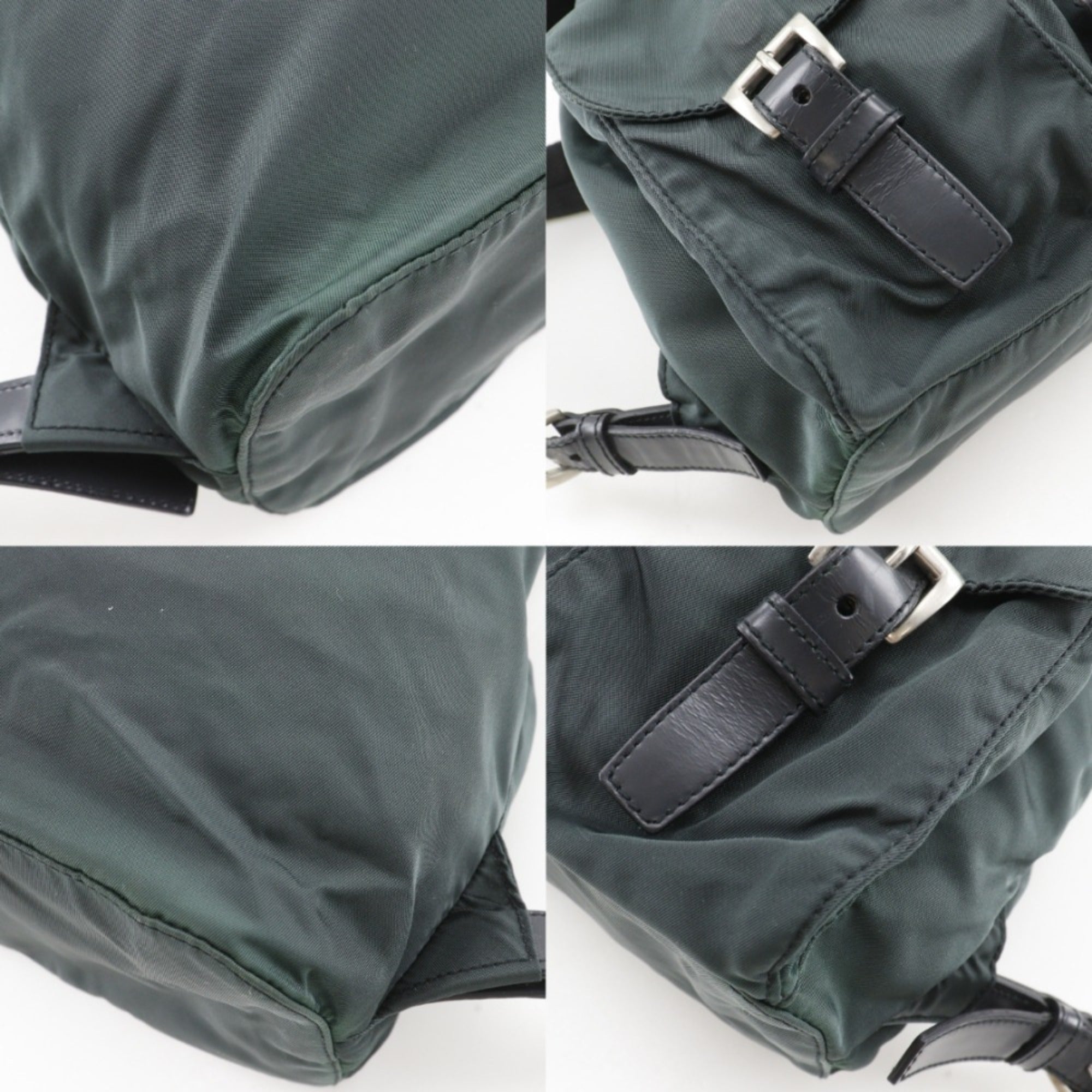 Prada Green Nylon Backpack (Pre-Owned)