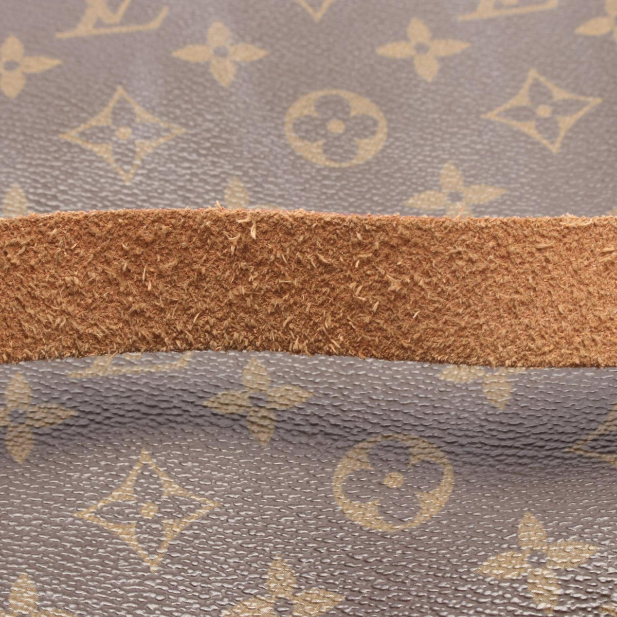 Louis Vuitton Brown Coated Canvas Leather Handbag Shoulder Bag (Pre-Owned)