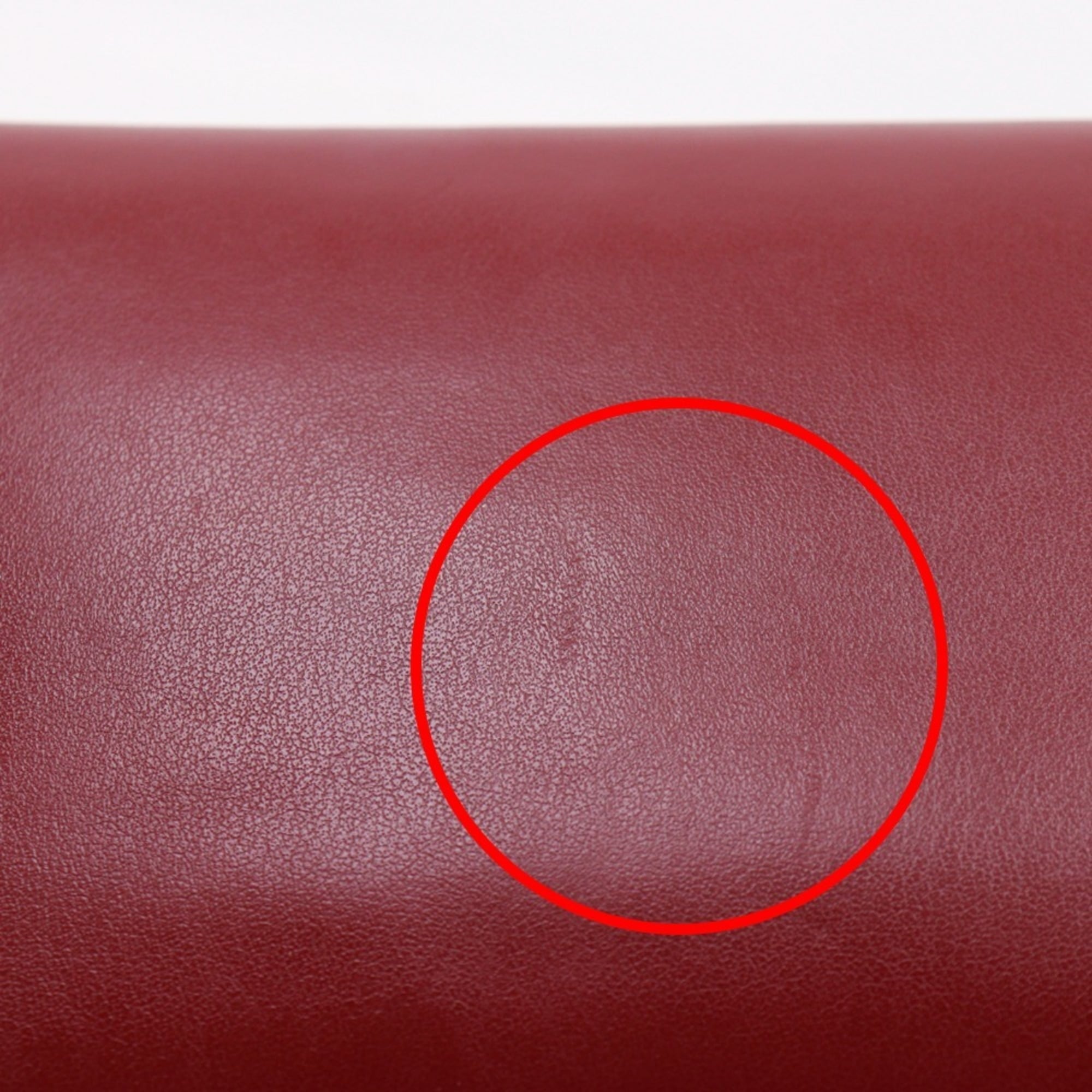 Burberry Red Color Leather Shoulder Bag (Pre-Owned)