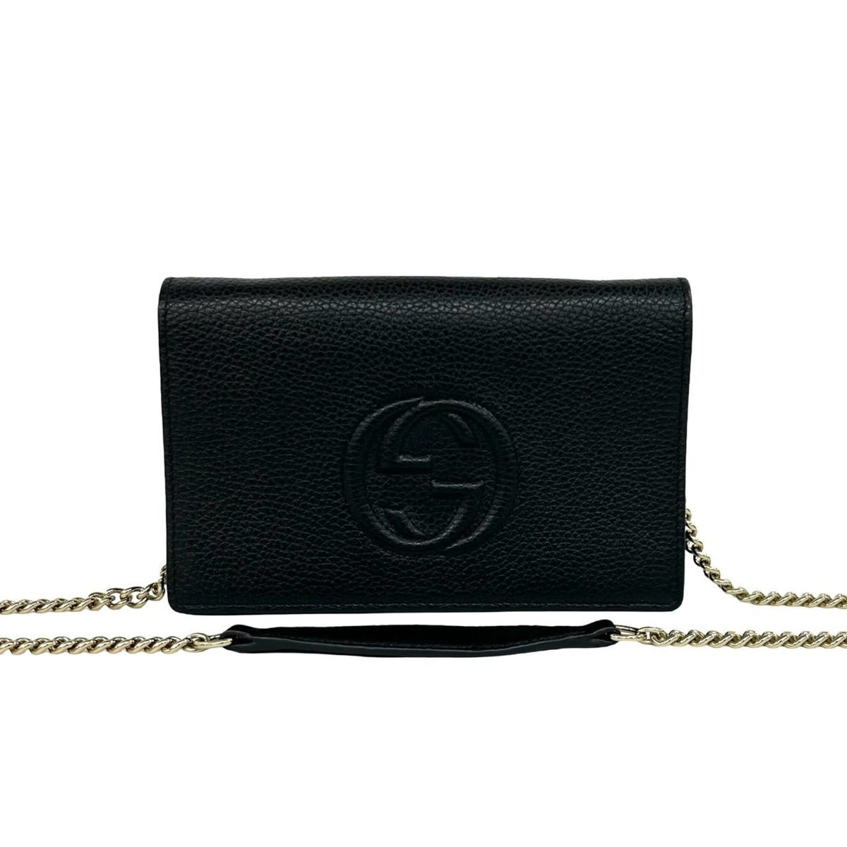 Gucci Black Leather Shoulder Bag (Pre-Owned)