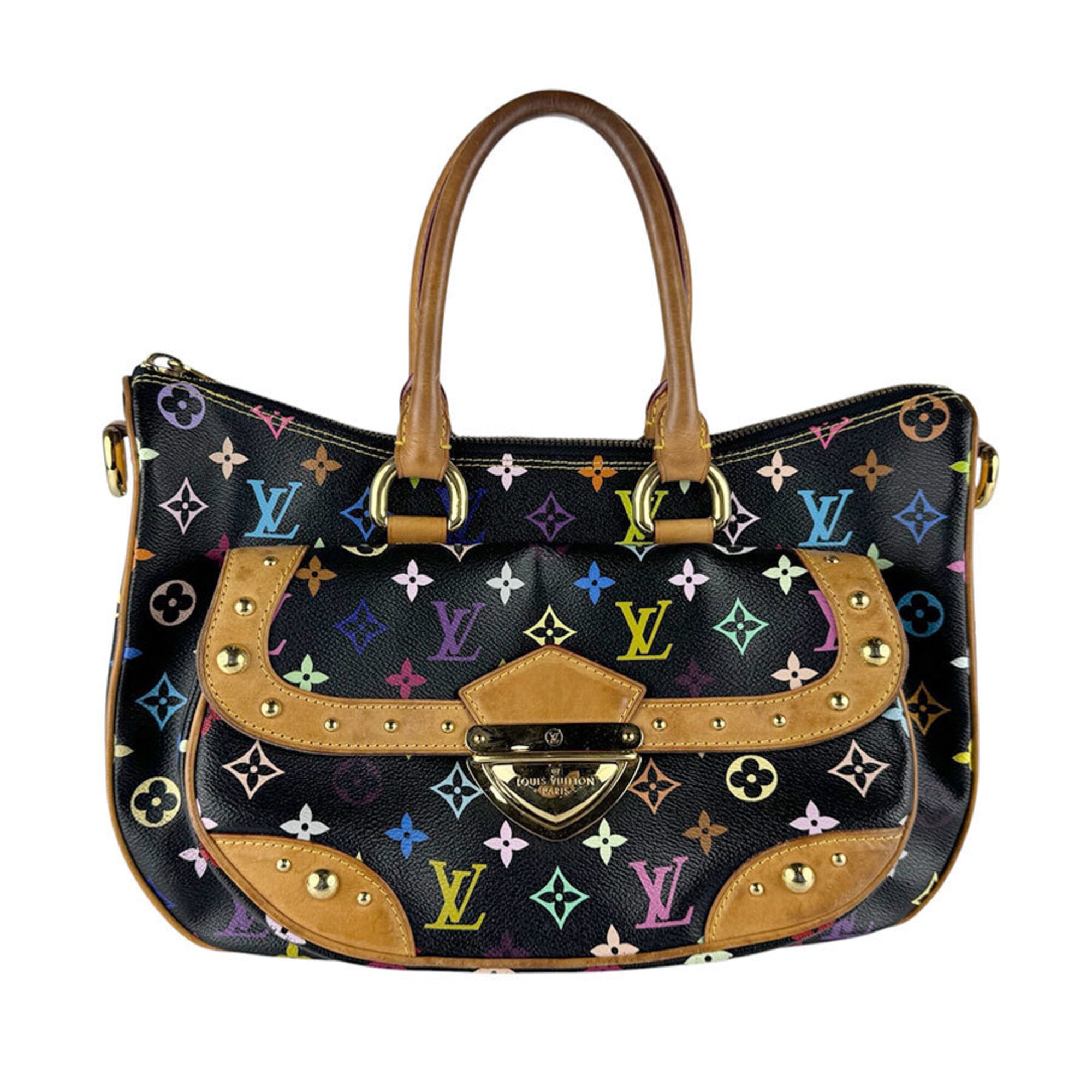 Louis Vuitton Multi-Color Noir Monogram Multicolore Handbag Shoulder Bag (Pre-Owned)