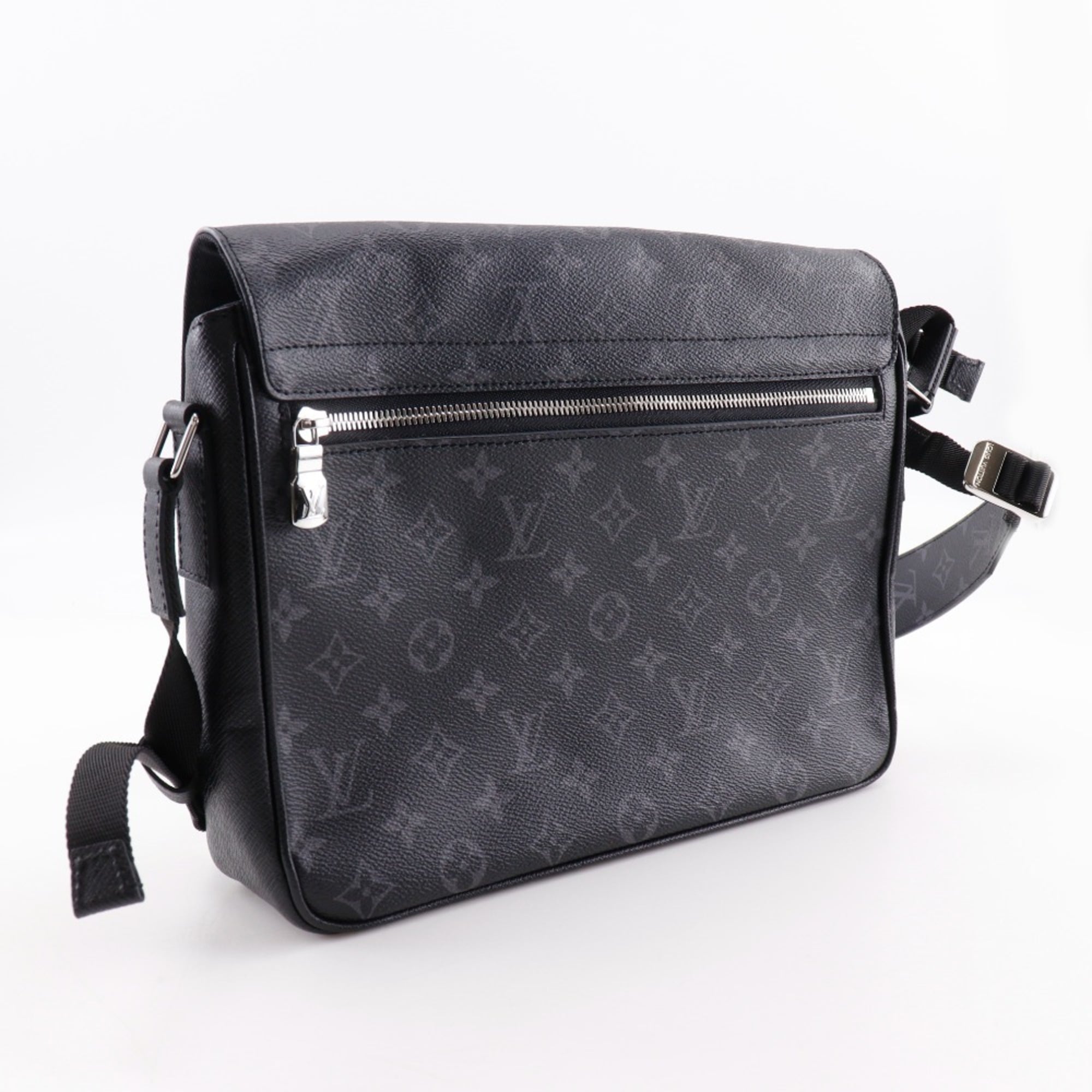 Louis Vuitton Taigarama Black Taigarama Monogram Eclipse Shoulder Bag (Pre-Owned)