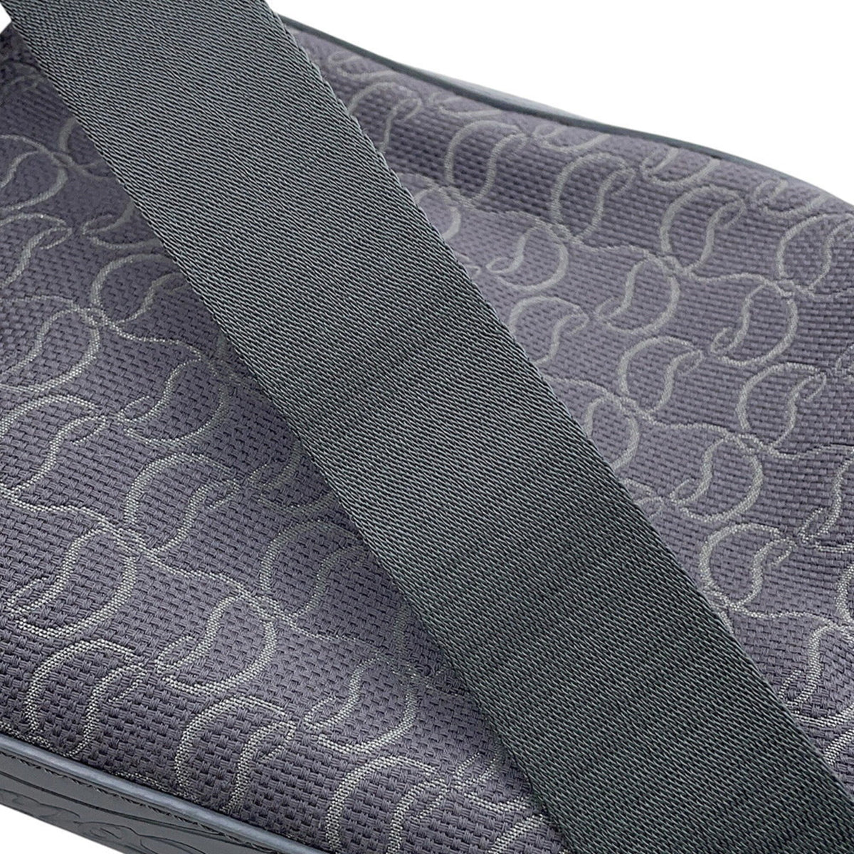 Christian Louboutin Gray Canvas Leather Shoulder Bag (Pre-Owned)