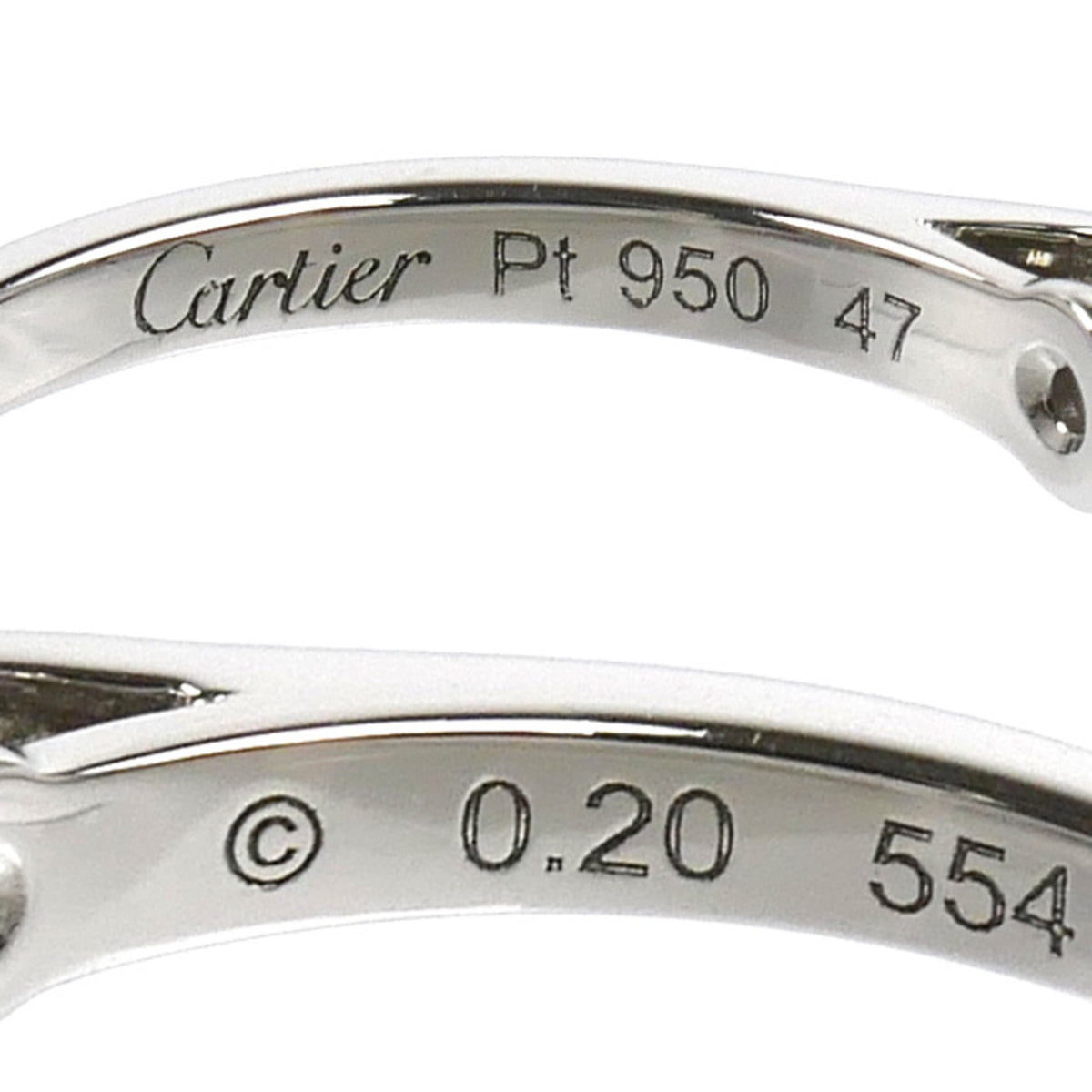 Cartier Platinum 950 Band Ring (Pre-Owned)