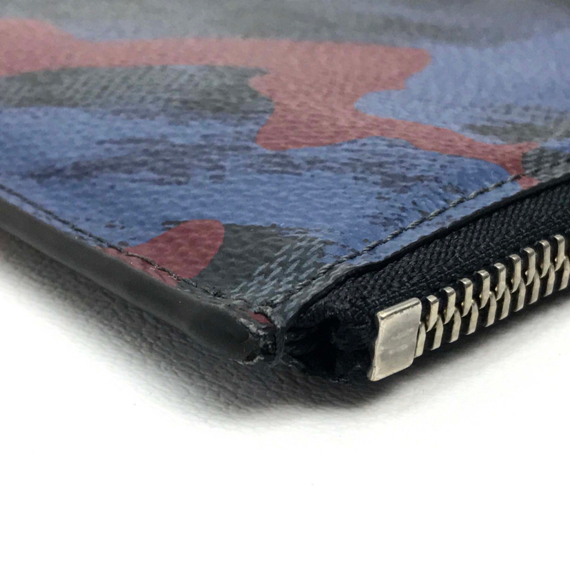 Louis Vuitton Camouflage Multi-Color Damier Graphite Clutch Bag Pochette Pouch (Pre-Owned)
