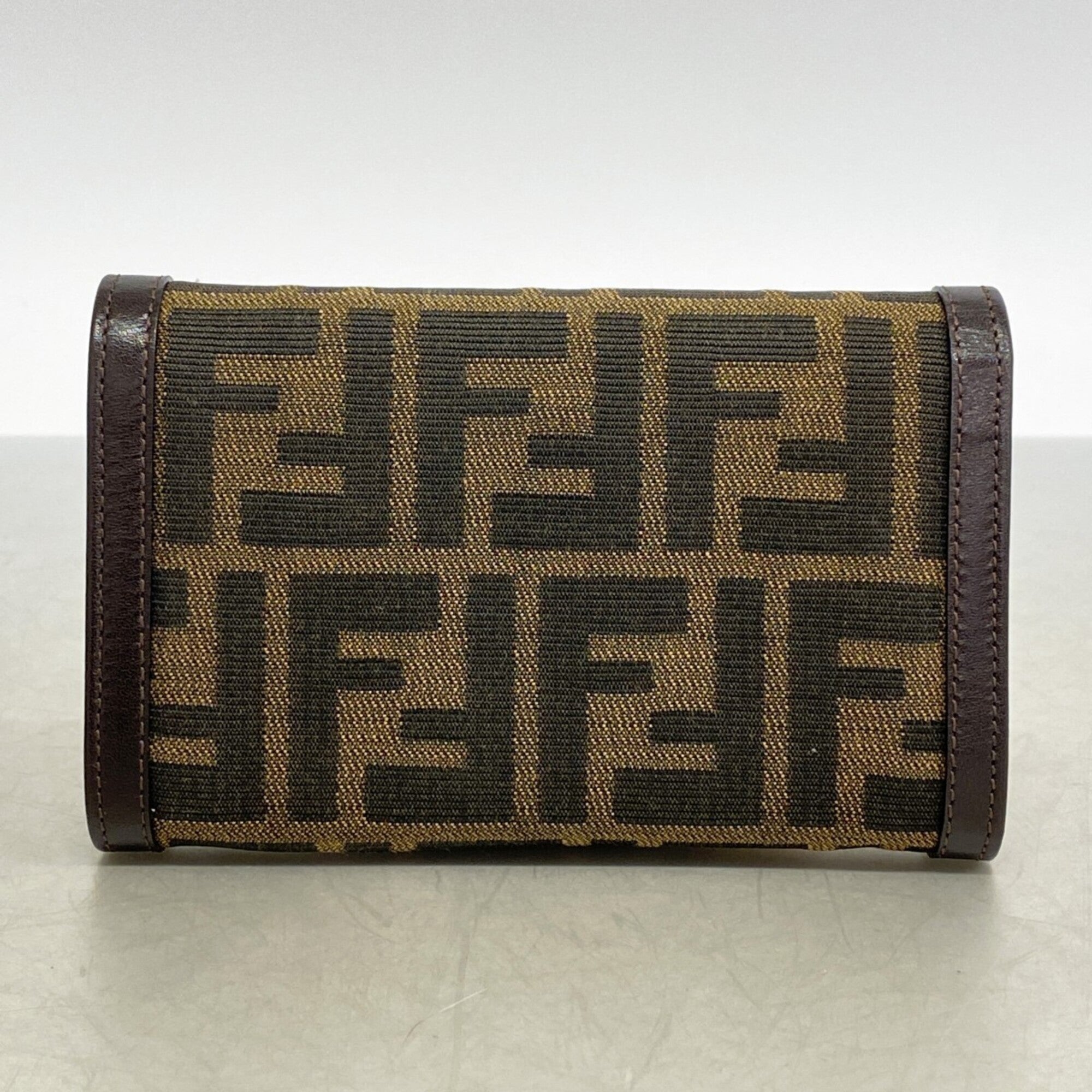 Fendi Brown Nylon Canvas Wallet (Bi-Fold) (Pre-Owned)