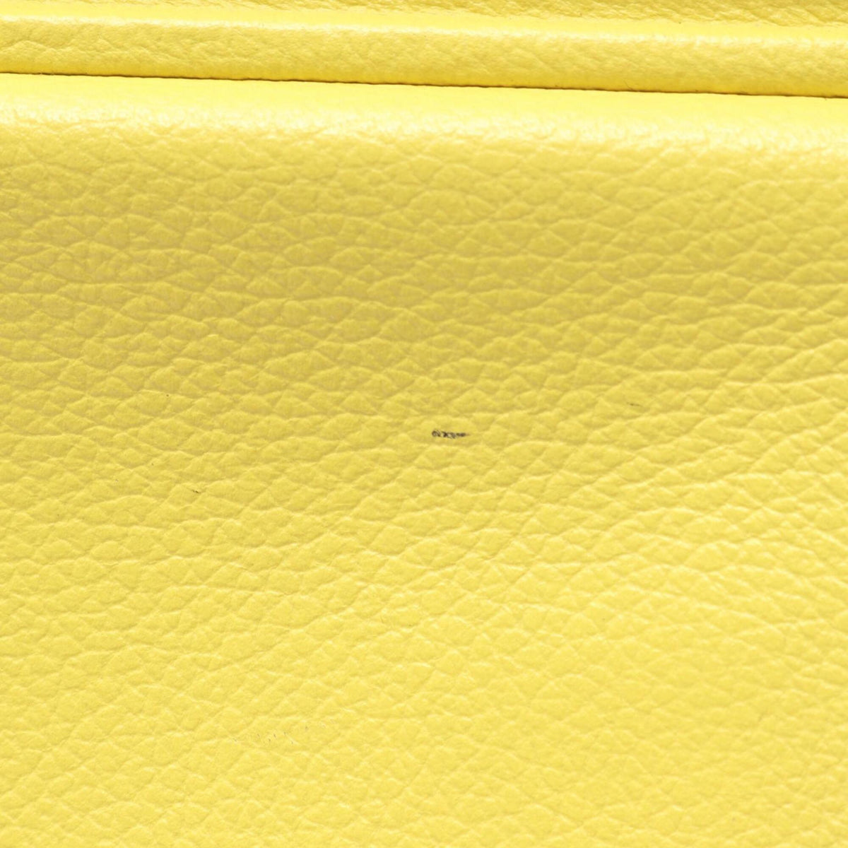 Hermes Lime Yellow Leather Handbag Shoulder Bag (Pre-Owned)
