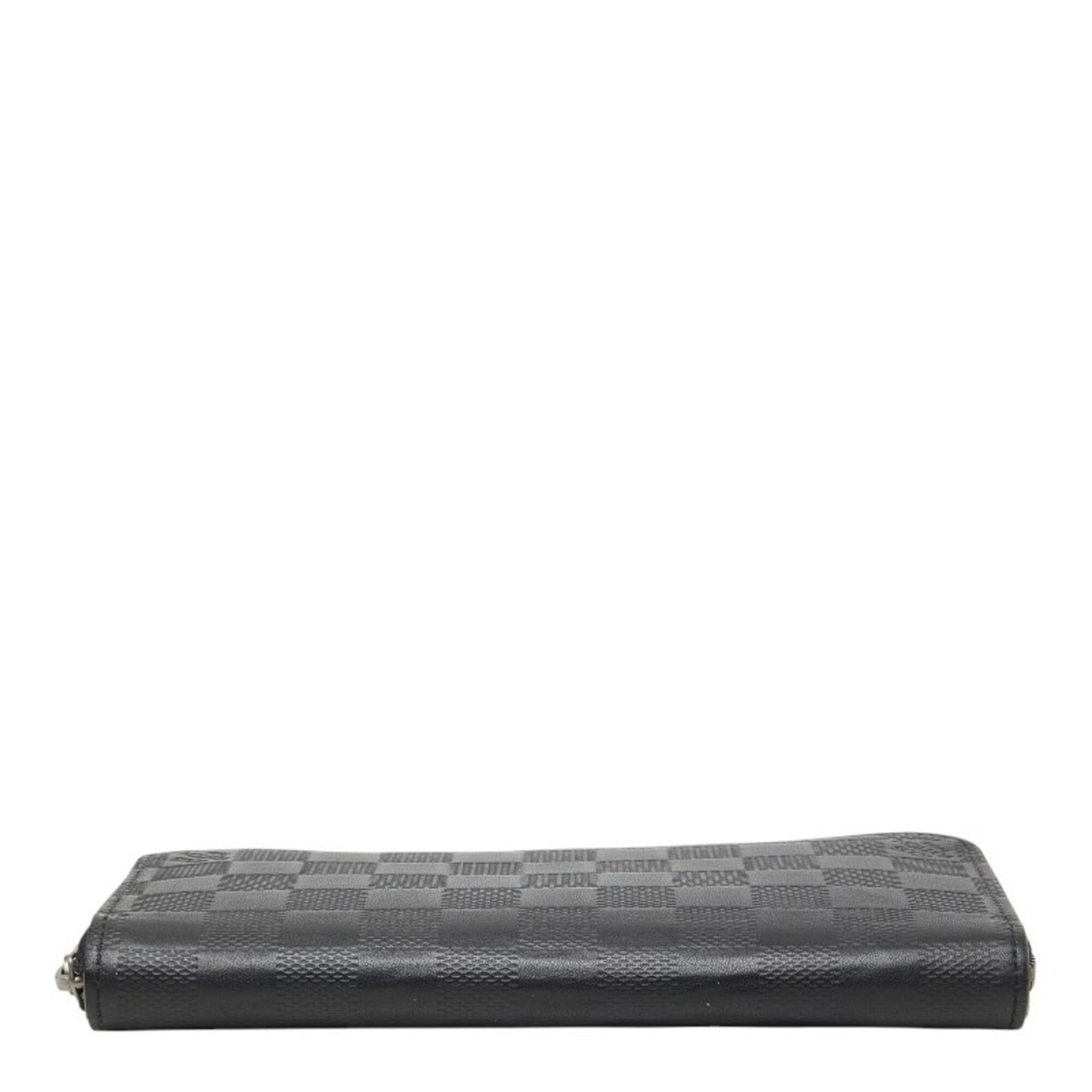 Louis Vuitton Black Onyx Leather Long Wallet (Bi-Fold) (Pre-Owned)