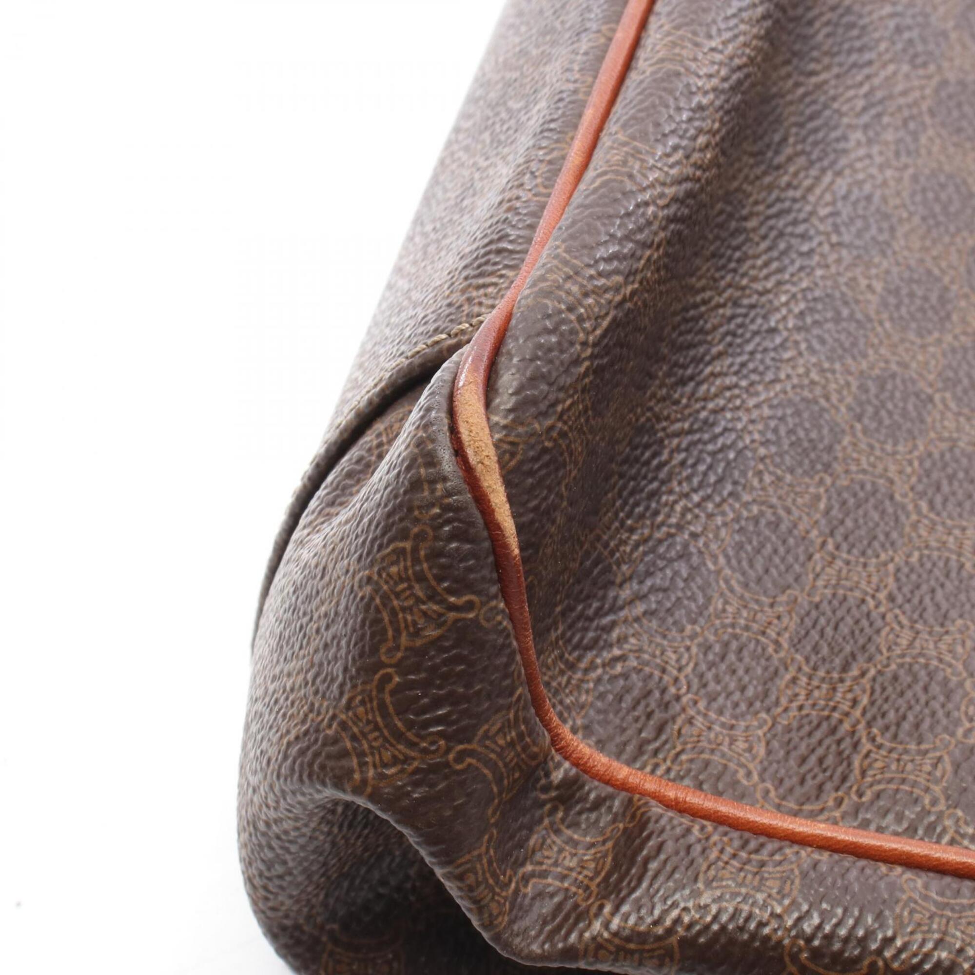 Celine Brown Coated Canvas Pvc Leather Handbag Tote Bag (Pre-Owned)