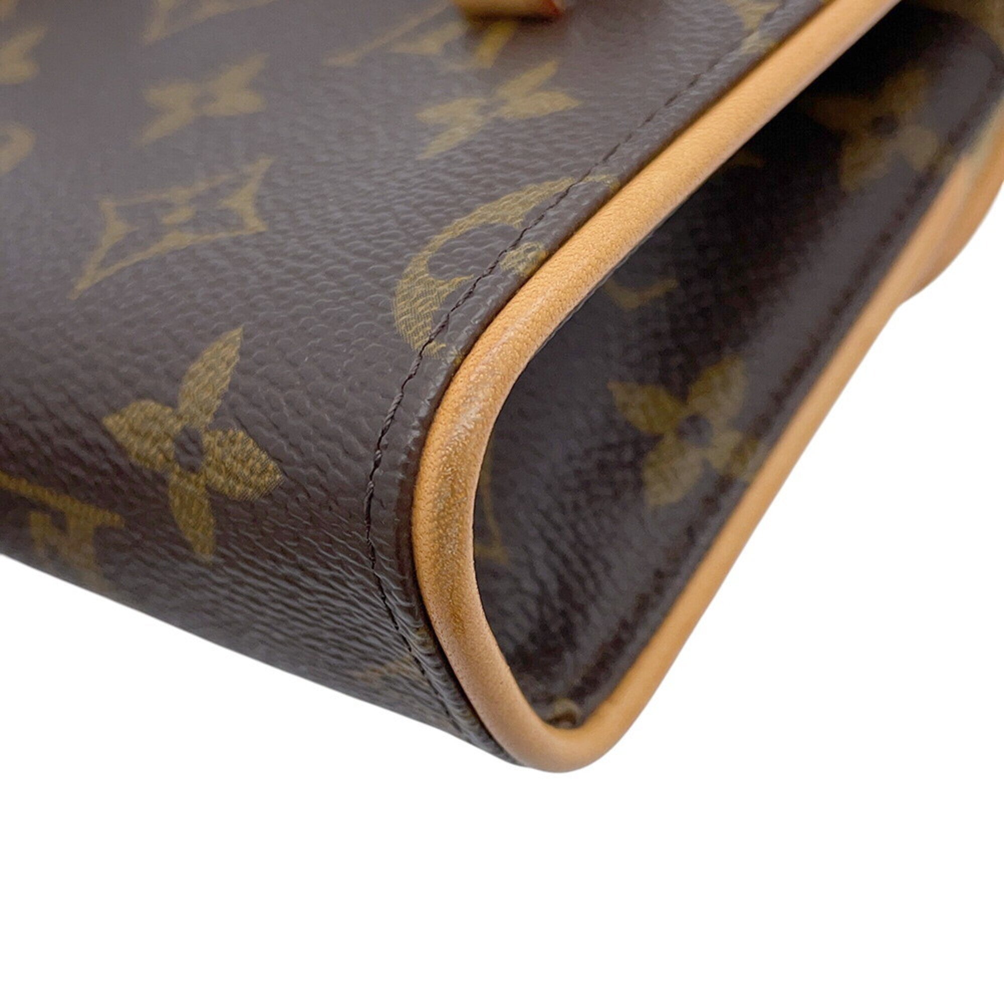 Louis Vuitton Brown Monogram Monogram Handbag Pochette Pouch Sling Bag (Pre-Owned)