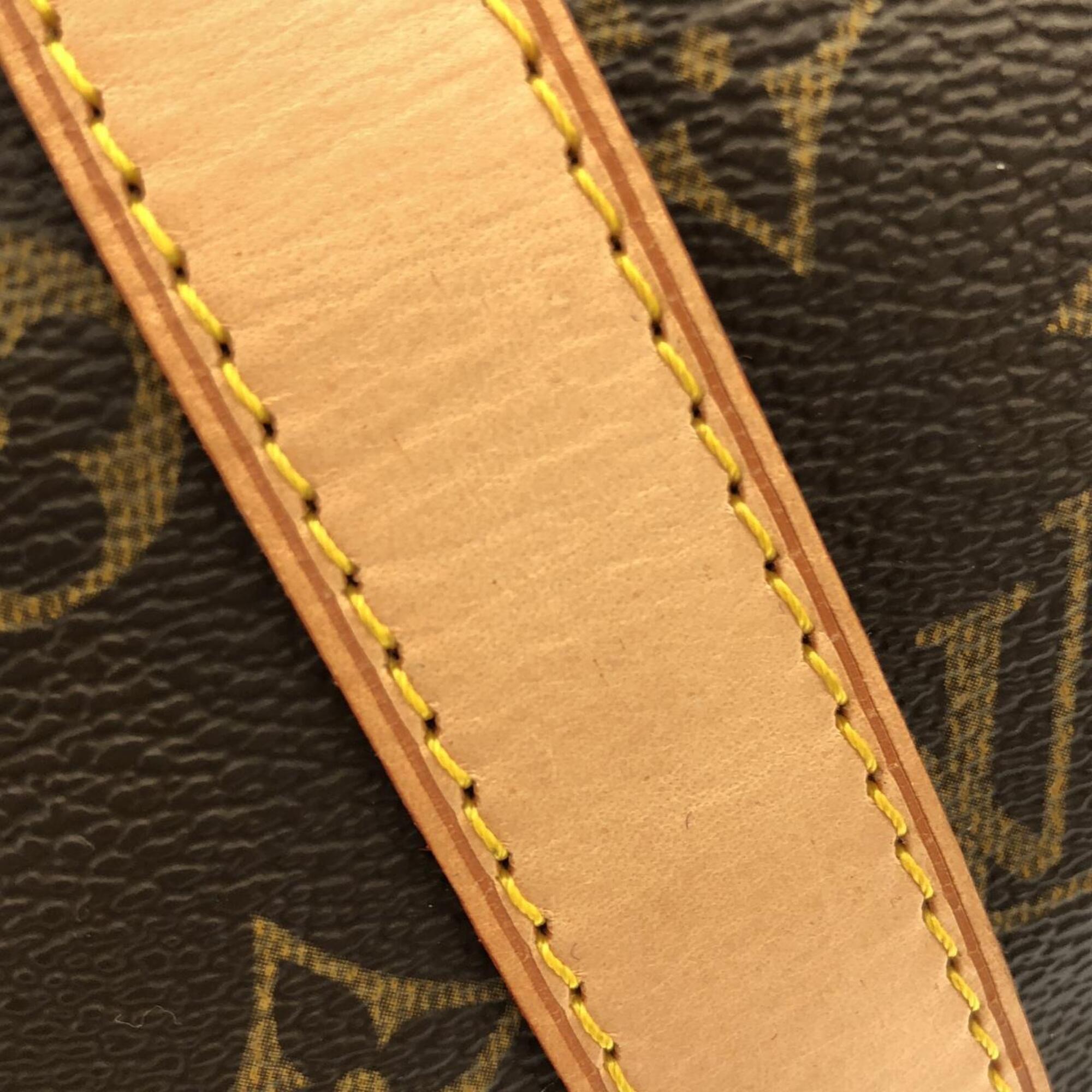 Louis Vuitton Marron Coated Canvas Boston Bag (Pre-Owned)