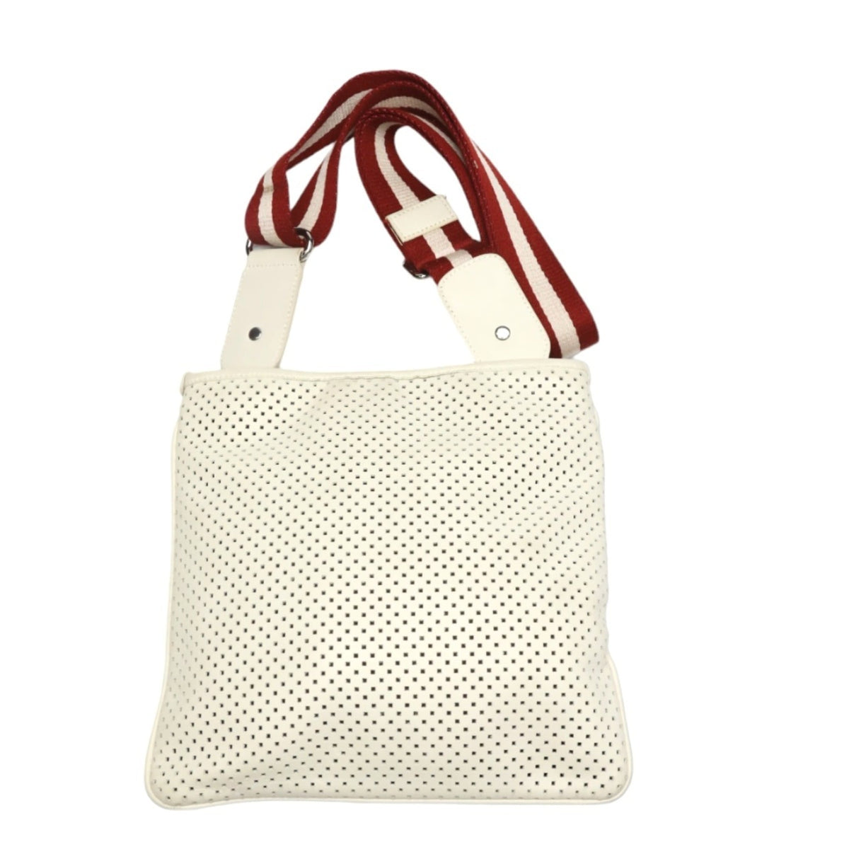 Bally White Leather Shoulder Bag (Pre-Owned)