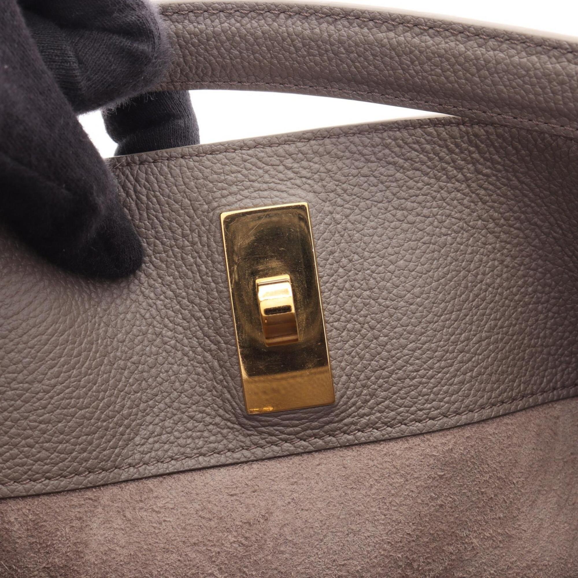 Celine Beige Leather Handbag Pouch (Pre-Owned)