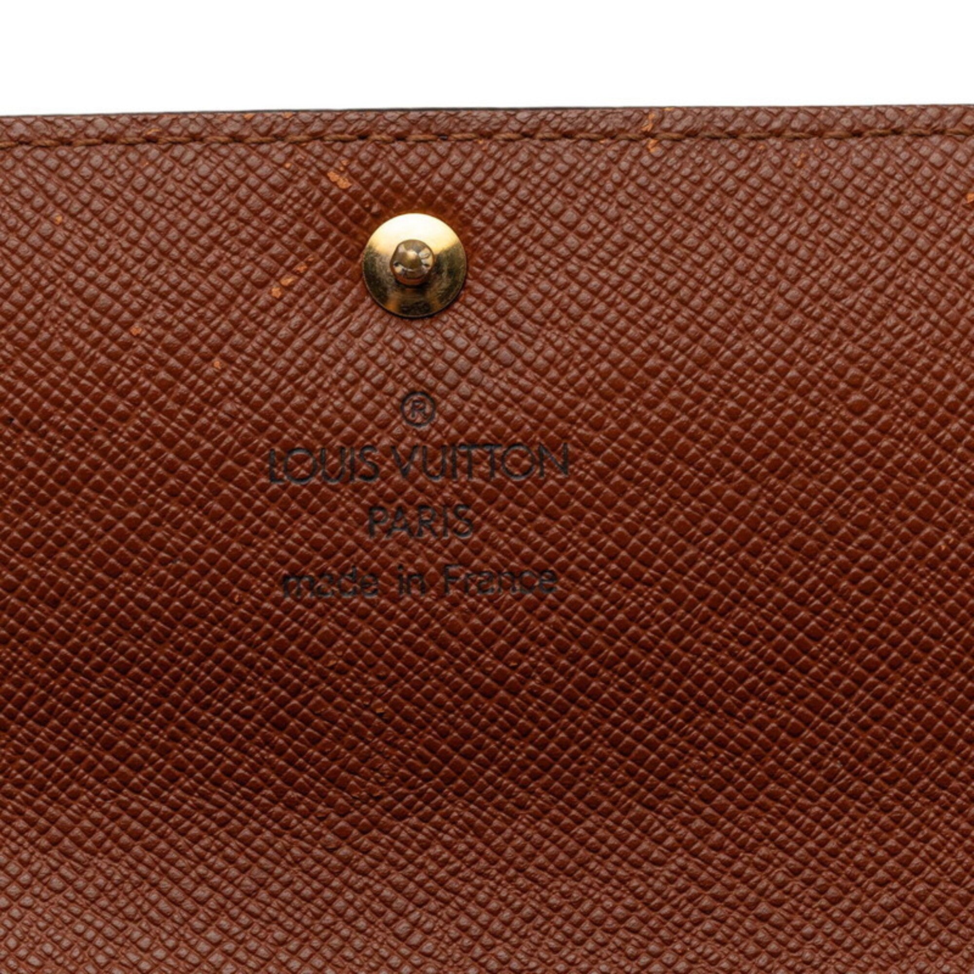 Louis Vuitton Brown Pvc Long Wallet (Bi-Fold) (Pre-Owned)