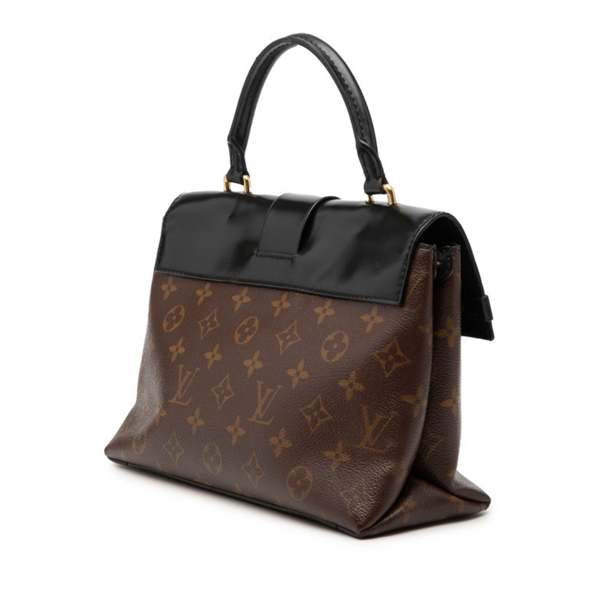Louis Vuitton Black Brown Monogram Monogram Handbag Shoulder Bag (Pre-Owned)