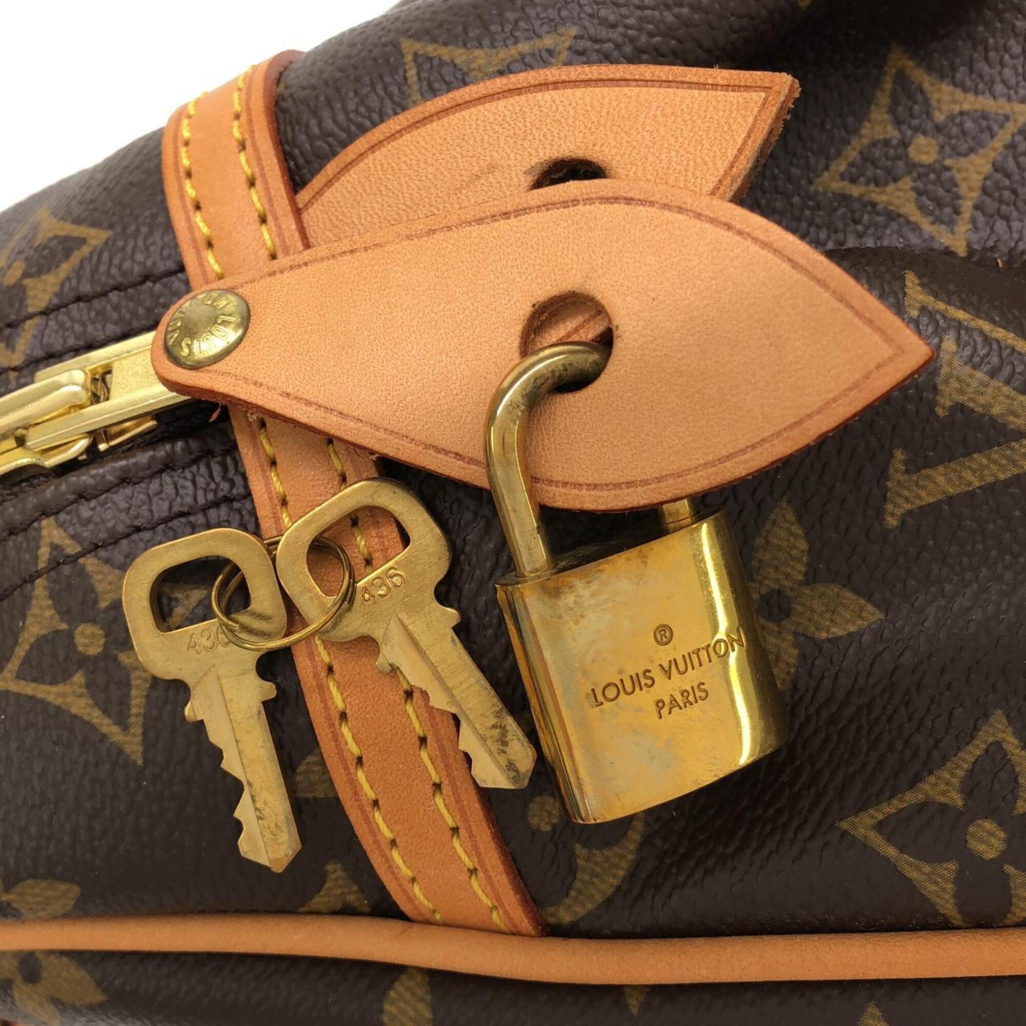 Louis Vuitton Monogram Marron Coated Canvas Shoulder Bag (Pre-Owned)