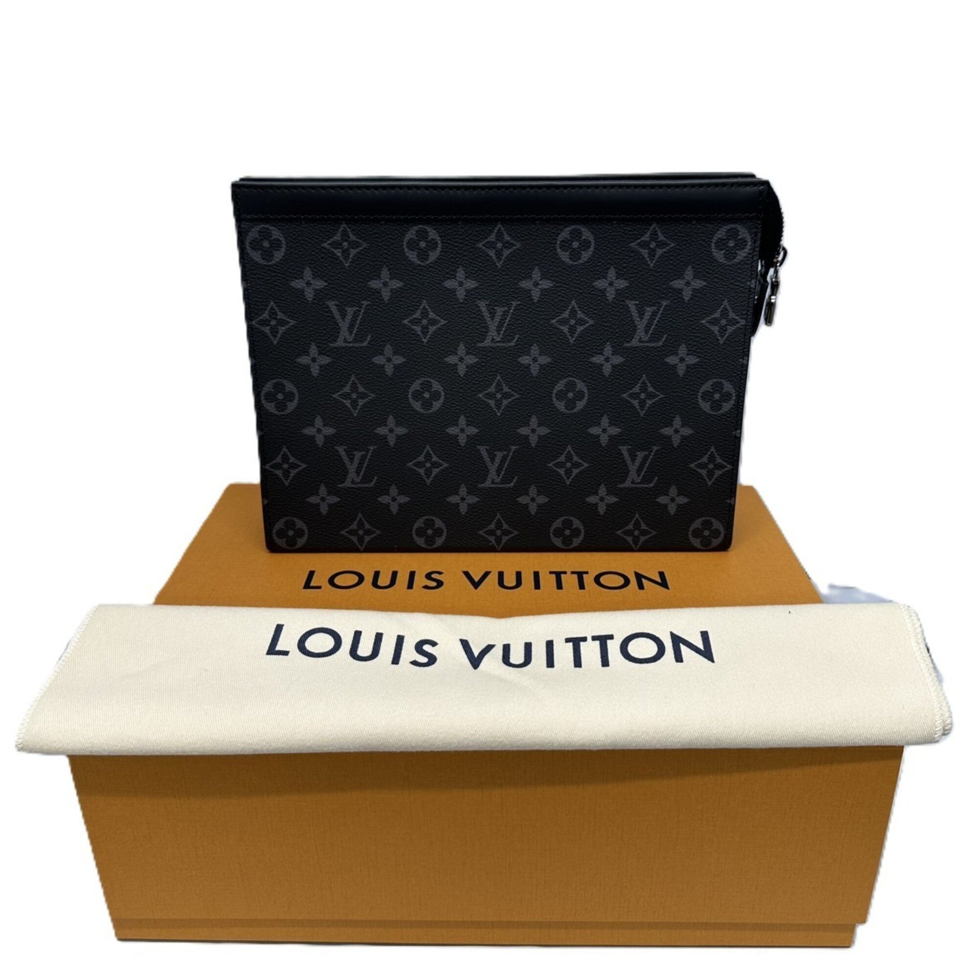 Louis Vuitton Monogram Eclipse Black Monogram Eclipse Pochette (Pre-Owned)