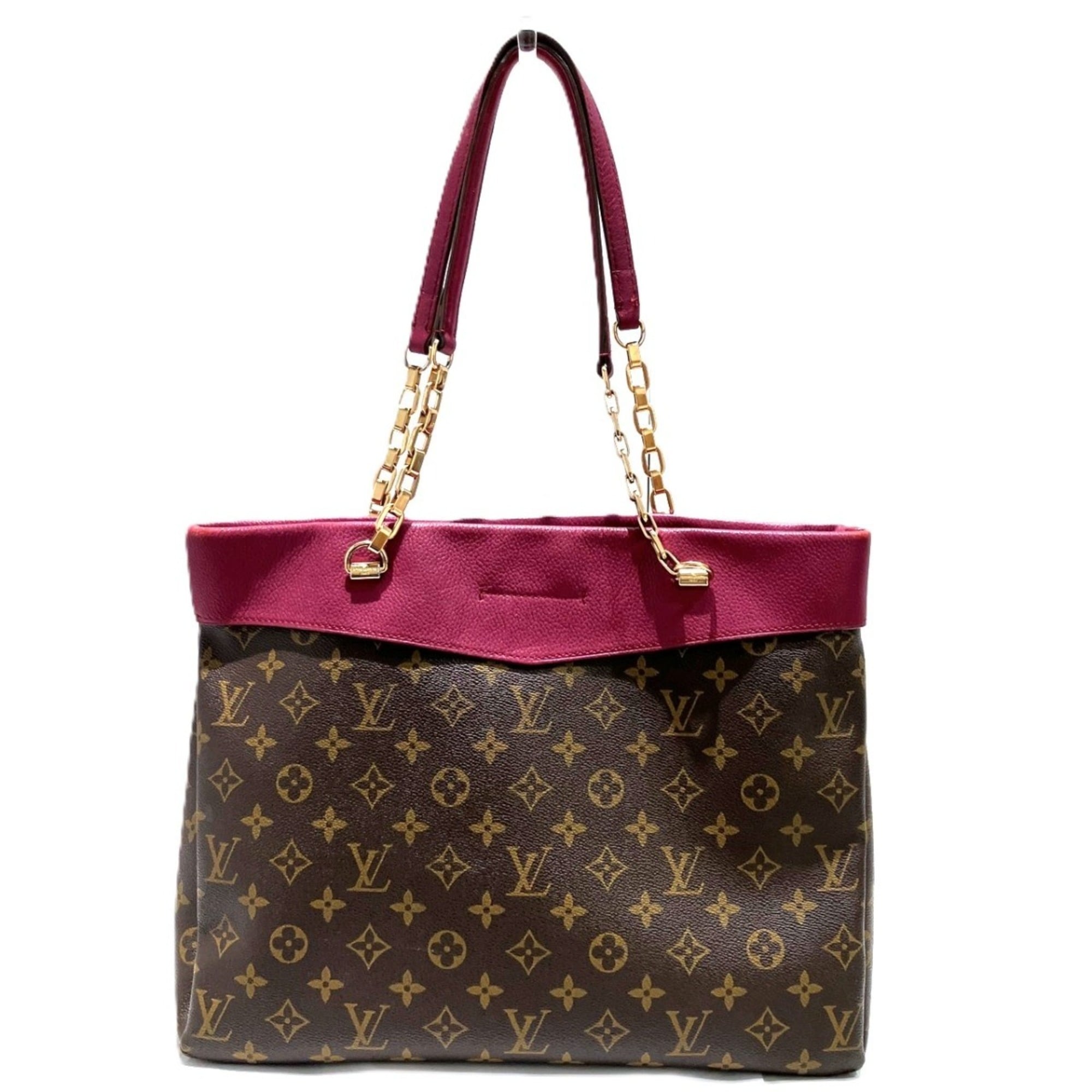 Louis Vuitton Brown Purple Monogram Canvas Tote Bag (Pre-Owned)