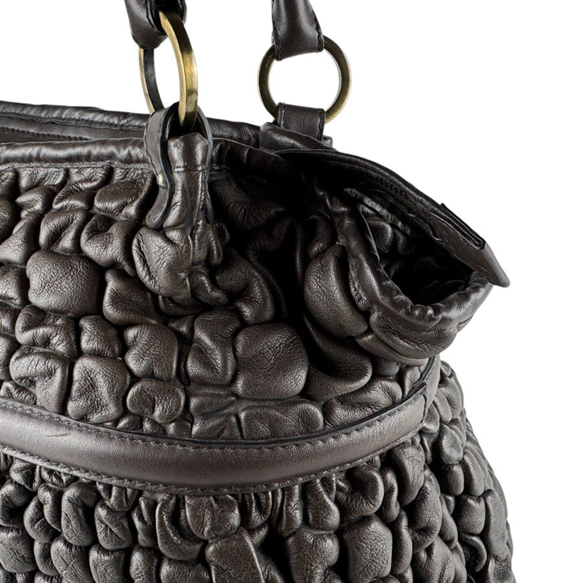 Fendi Brown Leather Shoulder Bag (Pre-Owned)
