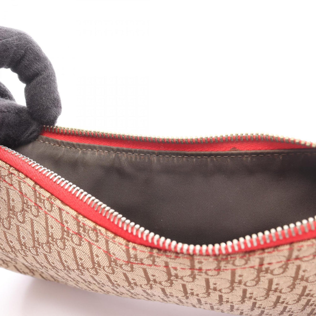 Christian Dior Beige Multi-Color Canvas Leather Handbag Shoulder Bag (Pre-Owned)