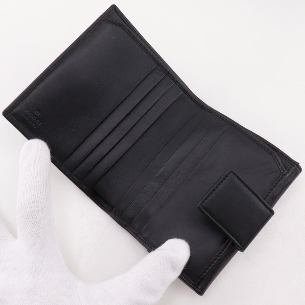 Gucci Black Gg Canvas Wallet (Bi-Fold) (Pre-Owned)