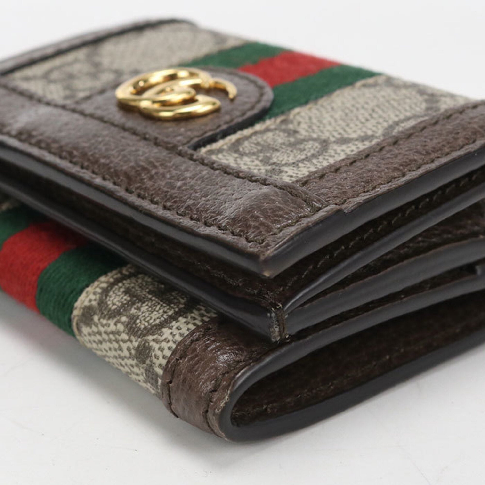 Gucci Beige Gg Supreme Wallet (Tri-Fold) (Pre-Owned)