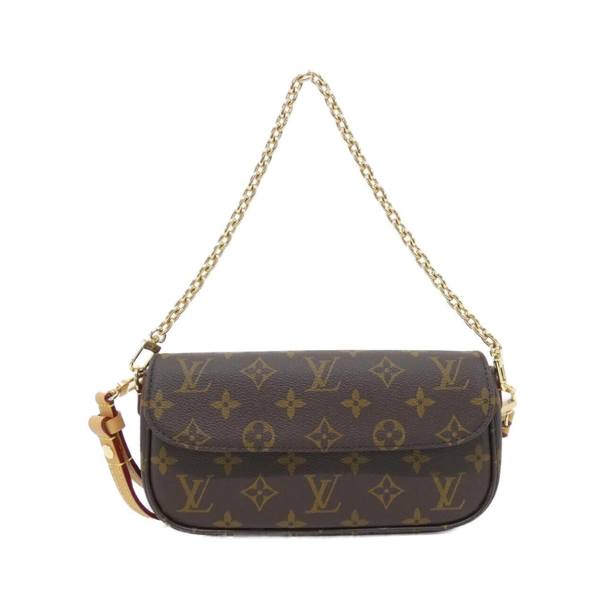 Louis Vuitton Marron Coated Canvas Shoulder Bag (Pre-Owned)