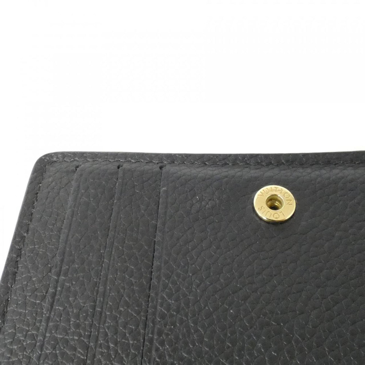 Louis Vuitton Black Leather Wallet (Bi-Fold) (Pre-Owned)