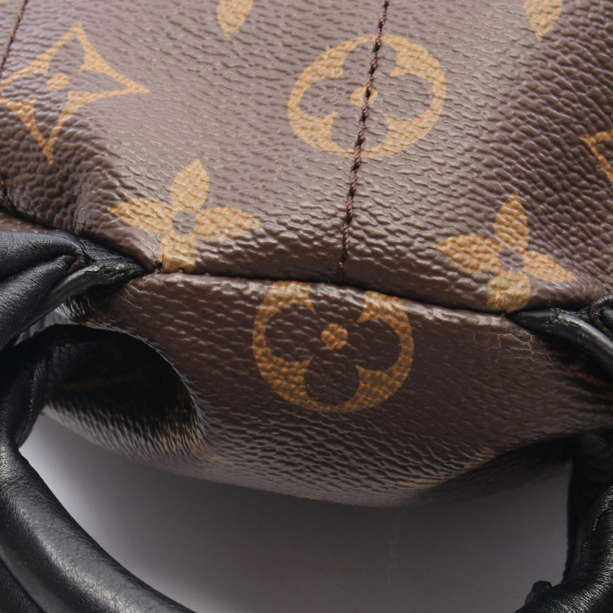 Louis Vuitton Beige Brown Coated Canvas Leather Backpack Handbag (Pre-Owned)